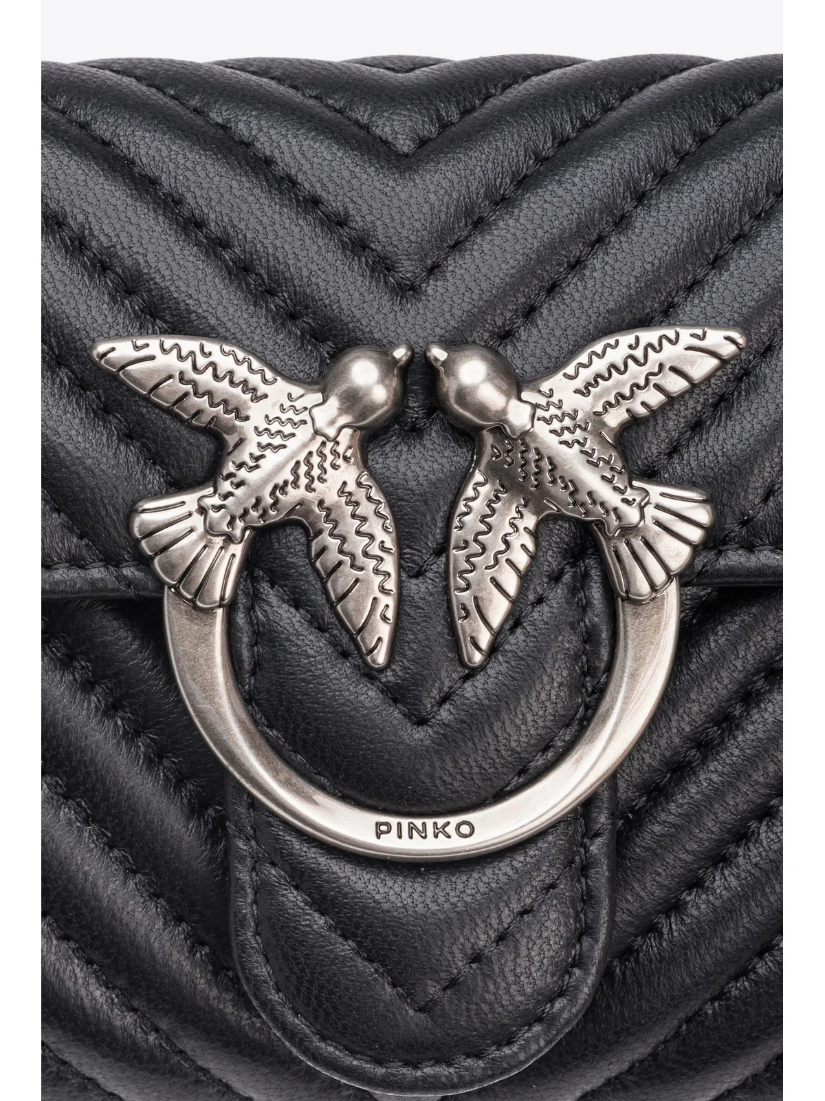 PINKO Borsa Donna Love one wallet 100062-A0GK Z99O Nero - Image 4