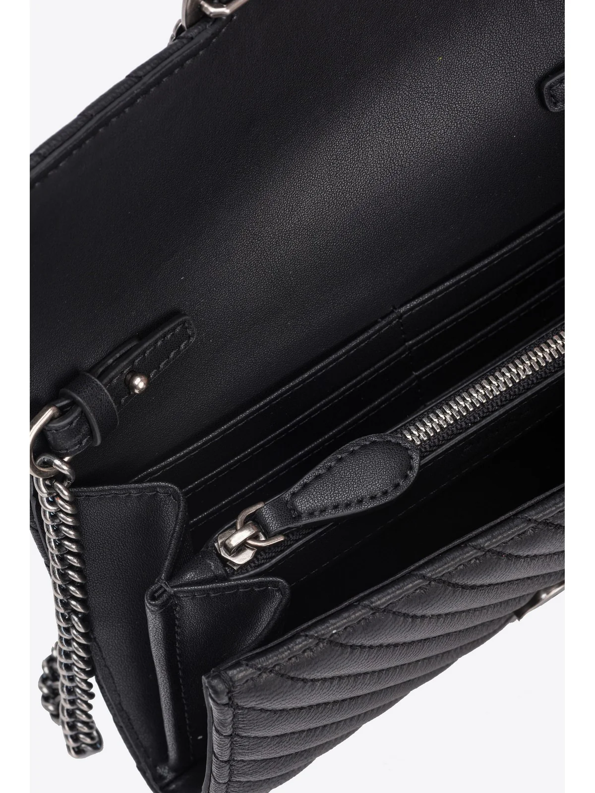 PINKO Borsa Donna Love one wallet 100062-A0GK Z99O Nero - Image 5