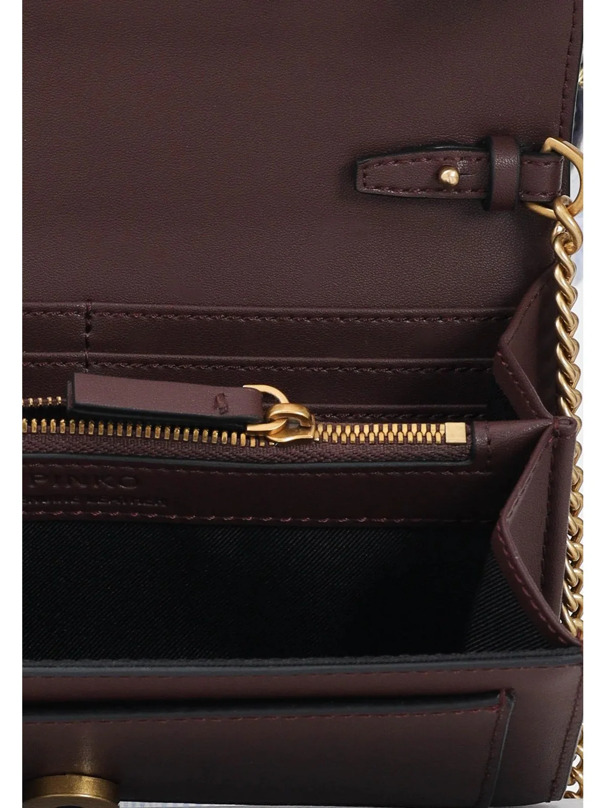 PINKO Borsa Donna LOVE ONE WALLET C 100062-A0F1 L86Q CIOCC. AMARO-ANTIQUE GOLD - Image 2
