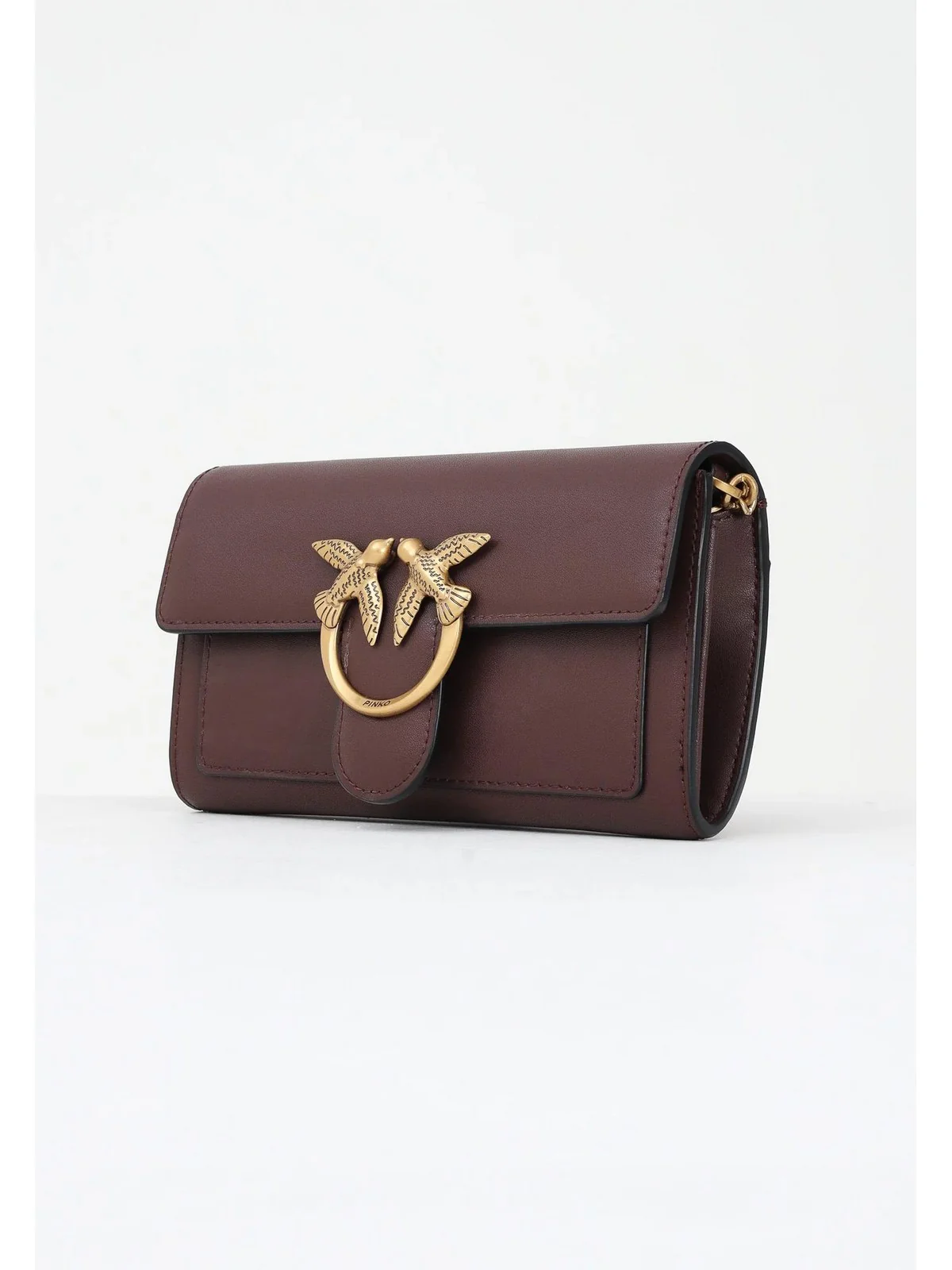 PINKO Borsa Donna LOVE ONE WALLET C 100062-A0F1 L86Q CIOCC. AMARO-ANTIQUE GOLD - Image 4