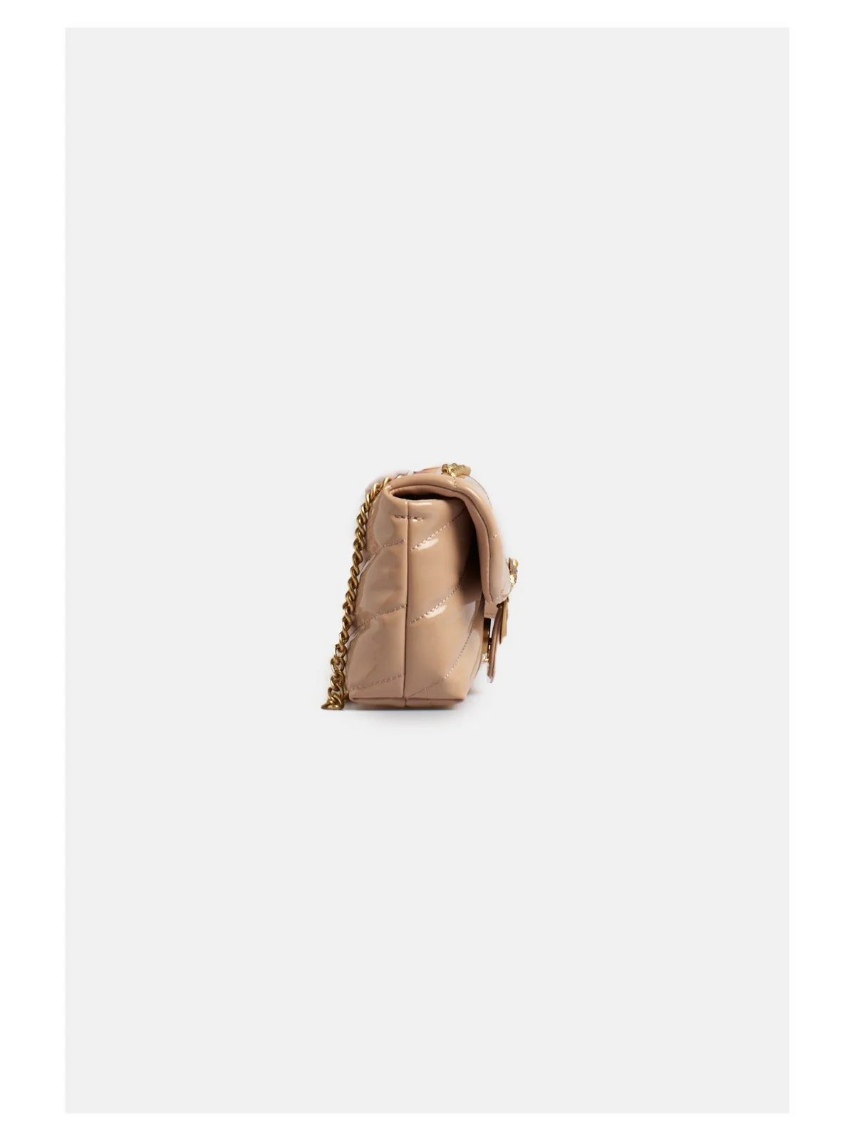 PINKO Borsa Donna Love Puff Baby Cl Ecovernice+P 100040-A1UP O81Q Rosa - Image 3
