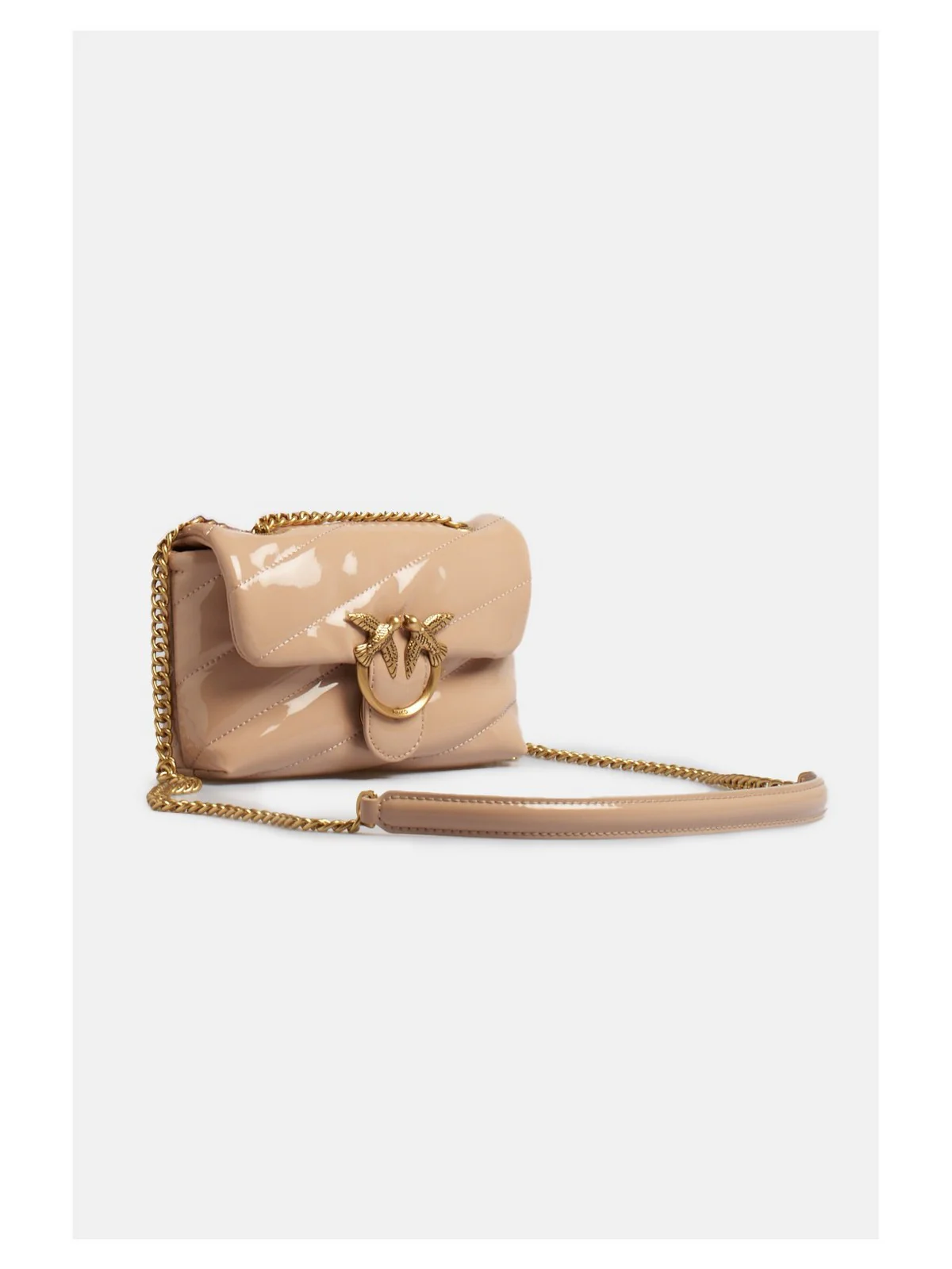 PINKO Borsa Donna Love Puff Baby Cl Ecovernice+P 100040-A1UP O81Q Rosa - Image 4