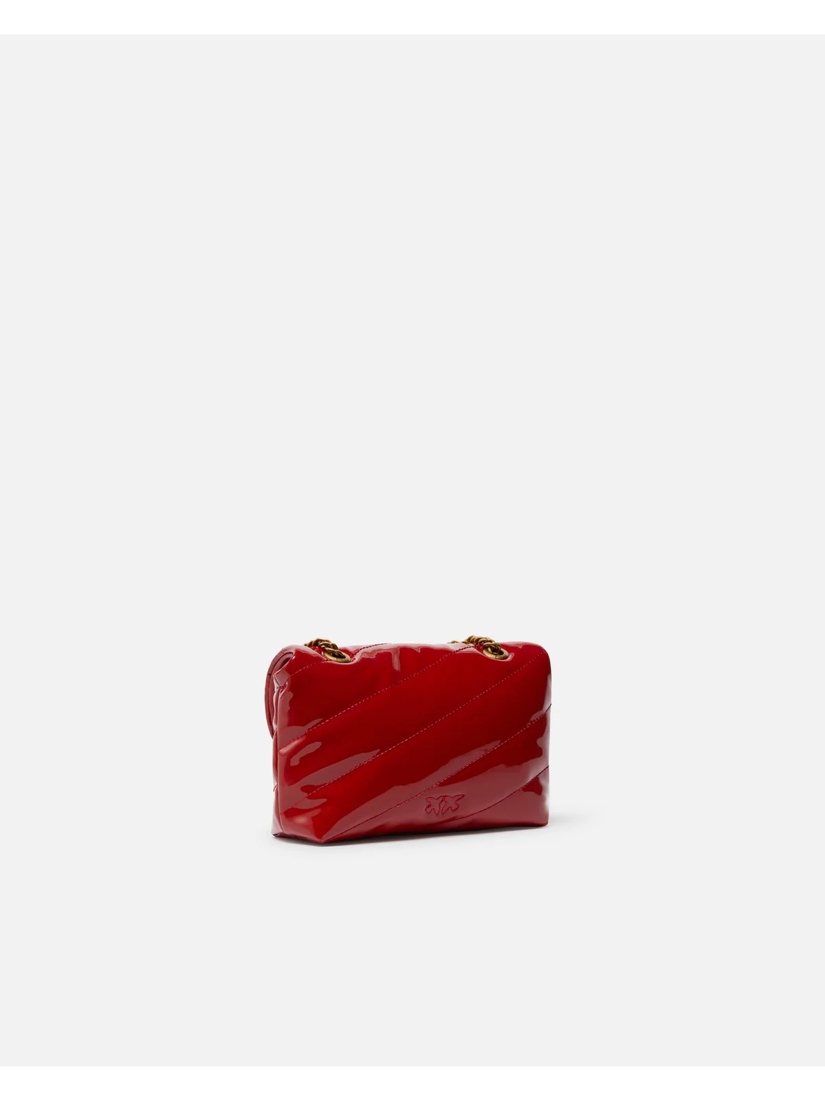 PINKO Borsa Donna Love Puff Baby Cl Ecovernice+P 100040-A1UP R30Q Rosso - Image 3