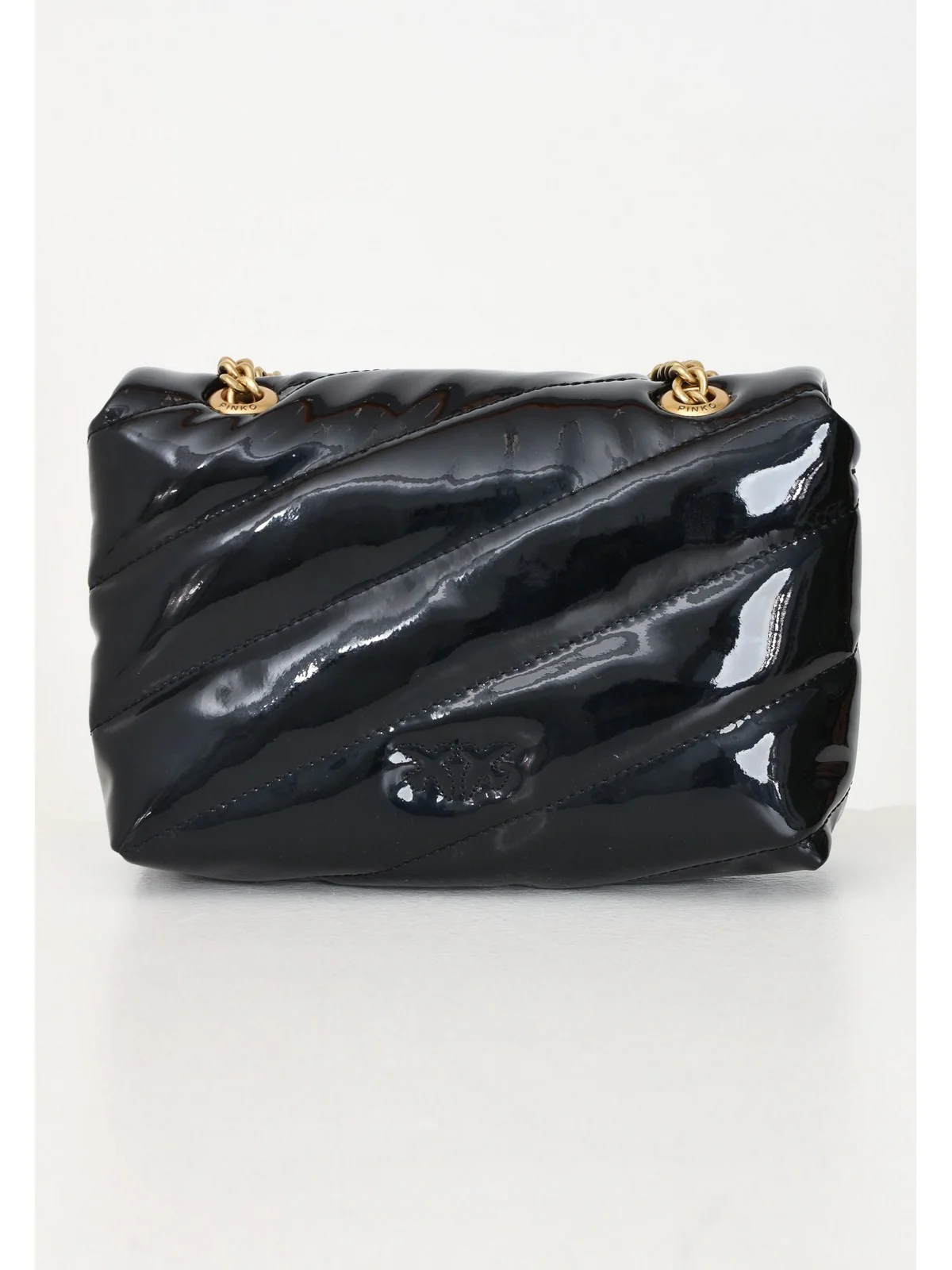 PINKO Borsa Donna Love Puff Baby Cl Ecovernice+P 100040-A1UP Z99Q Nero - Image 3