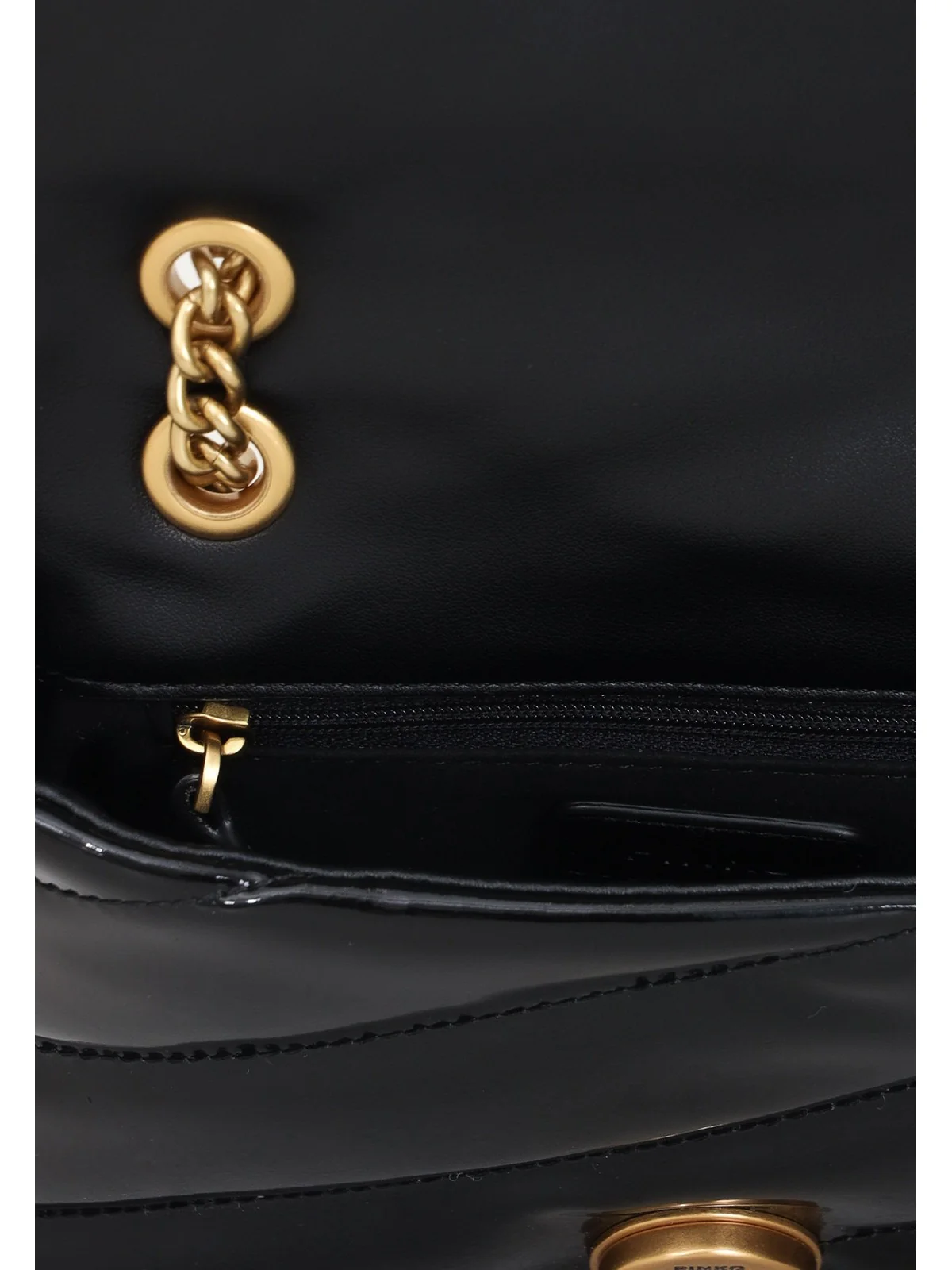 PINKO Borsa Donna Love Puff Baby Cl Ecovernice+P 100040-A1UP Z99Q Nero - Image 4