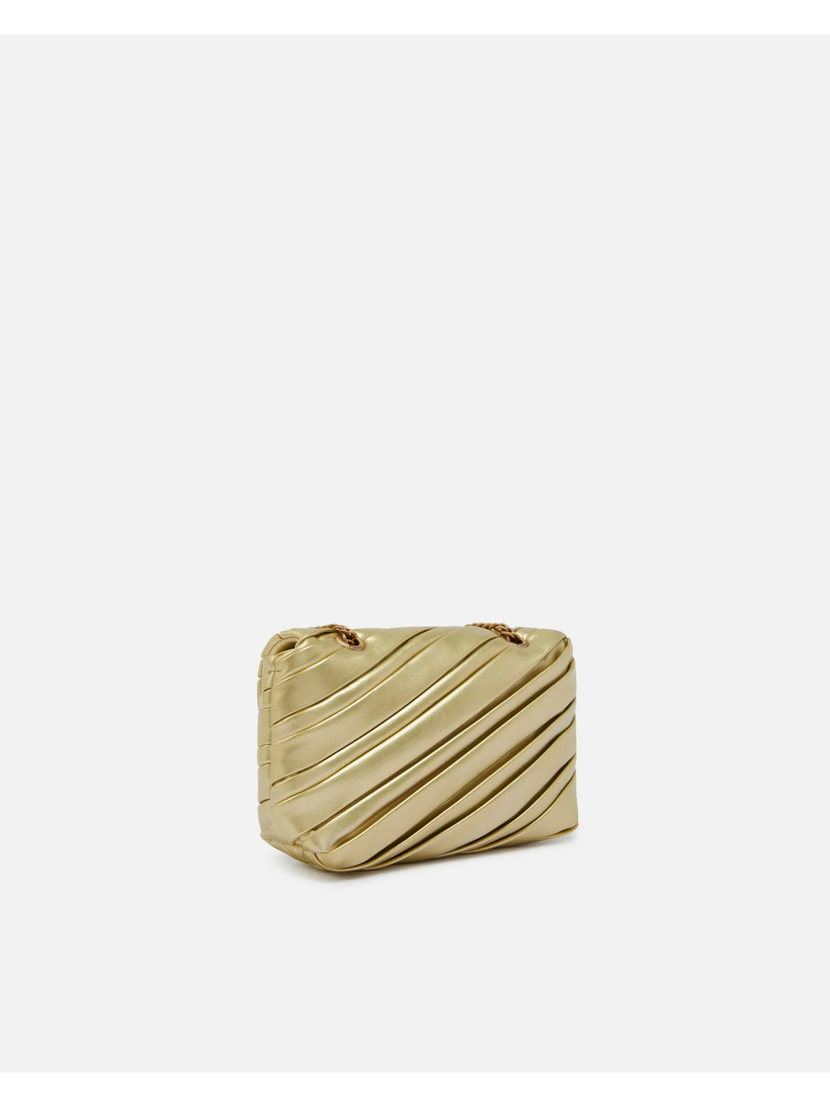 PINKO Borsa Donna Love Puff Baby Cl Metal Recycl 100040-A1YN ZZLQ Oro - Image 2