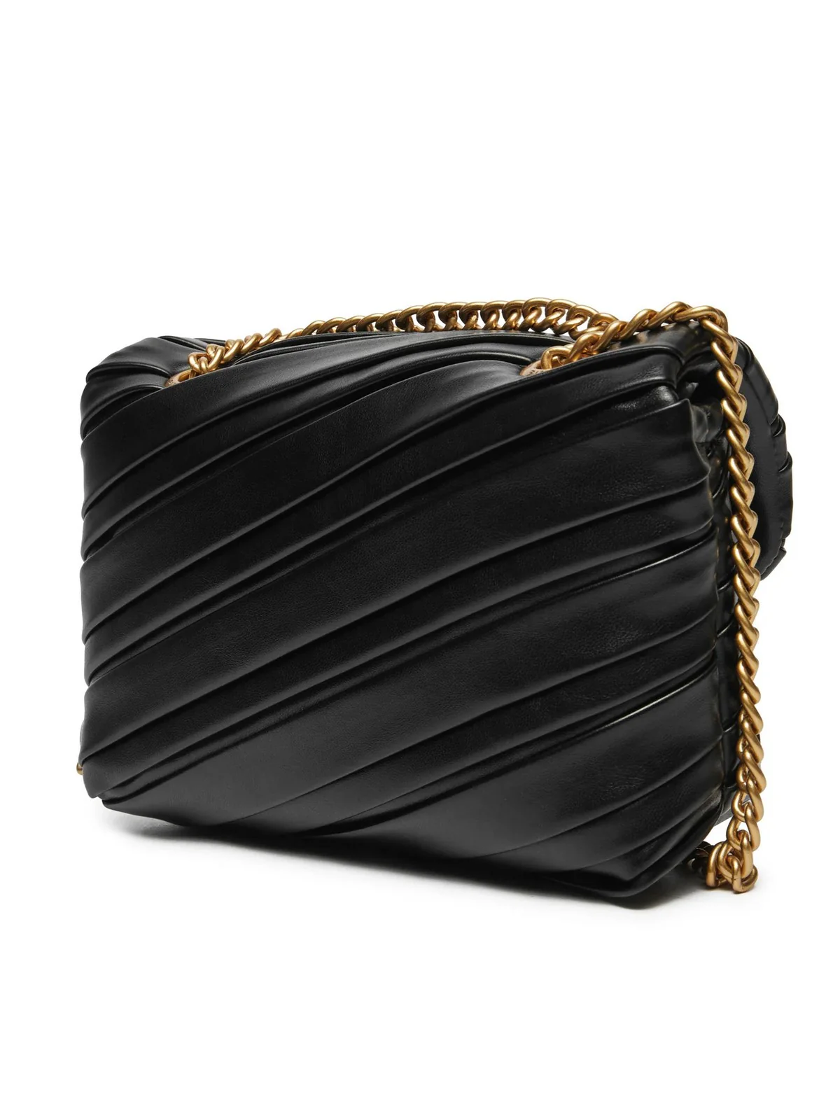 PINKO Borsa Donna Love Puff Baby Cl Recycled Pu 100040-A1V9 Z99Q Nero - Image 3