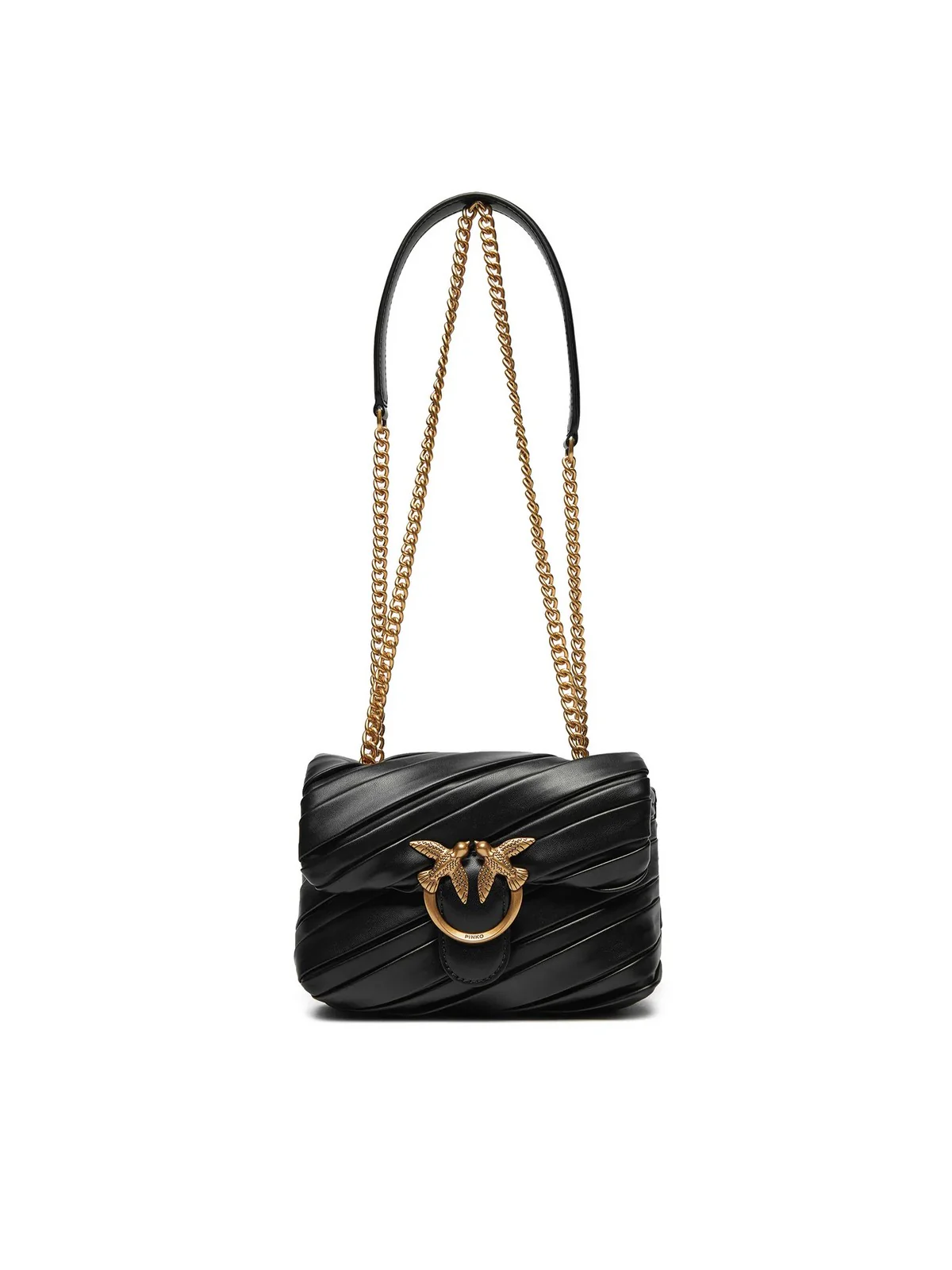 PINKO Borsa Donna Love Puff Baby Cl Recycled Pu 100040-A1V9 Z99Q Nero - Image 5