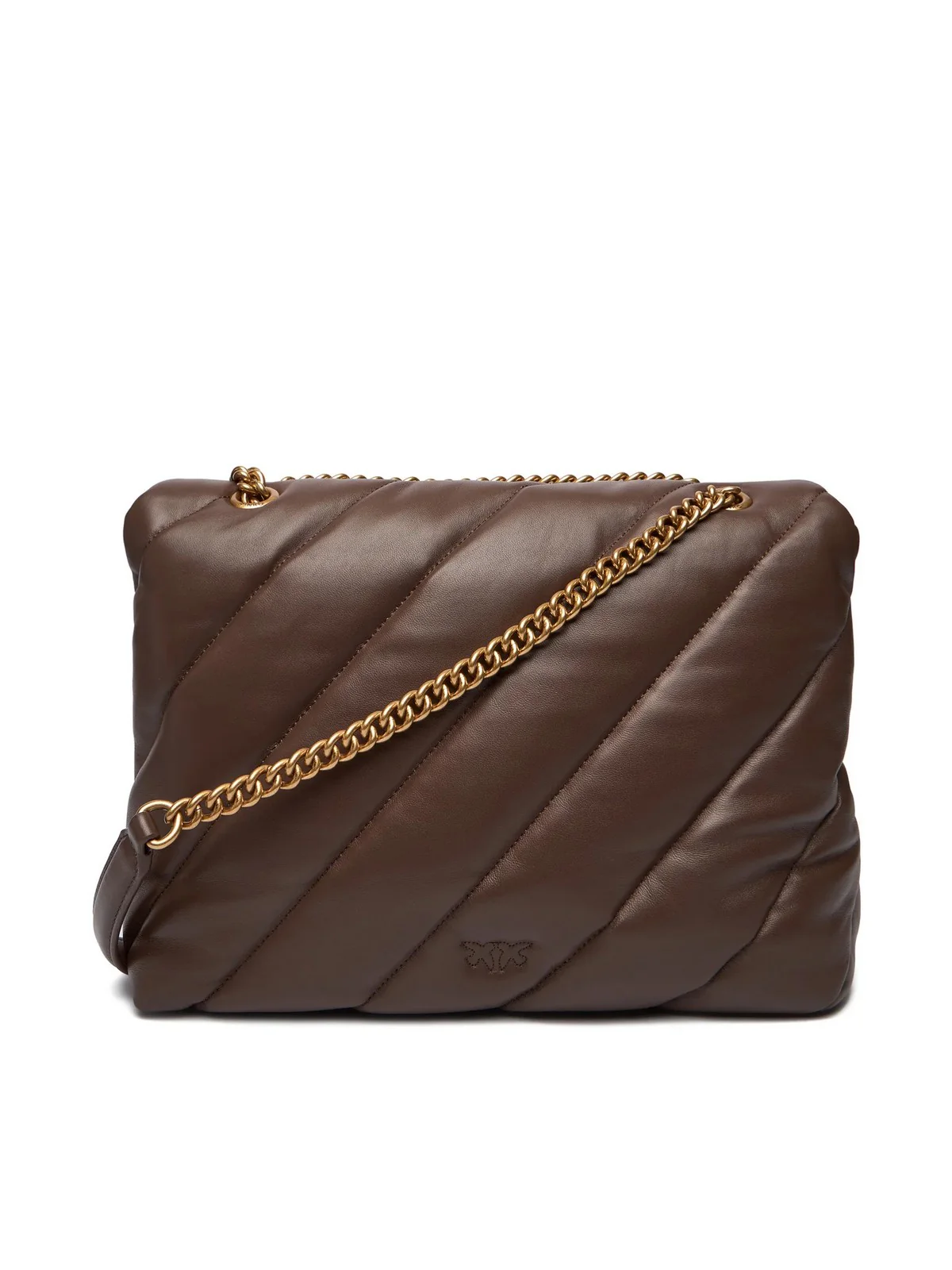PINKO Borsa Donna Love Puff Big Cl Sheep Nappa 100037-A0F2 L74Q MARRONE CASTANO - Image 4