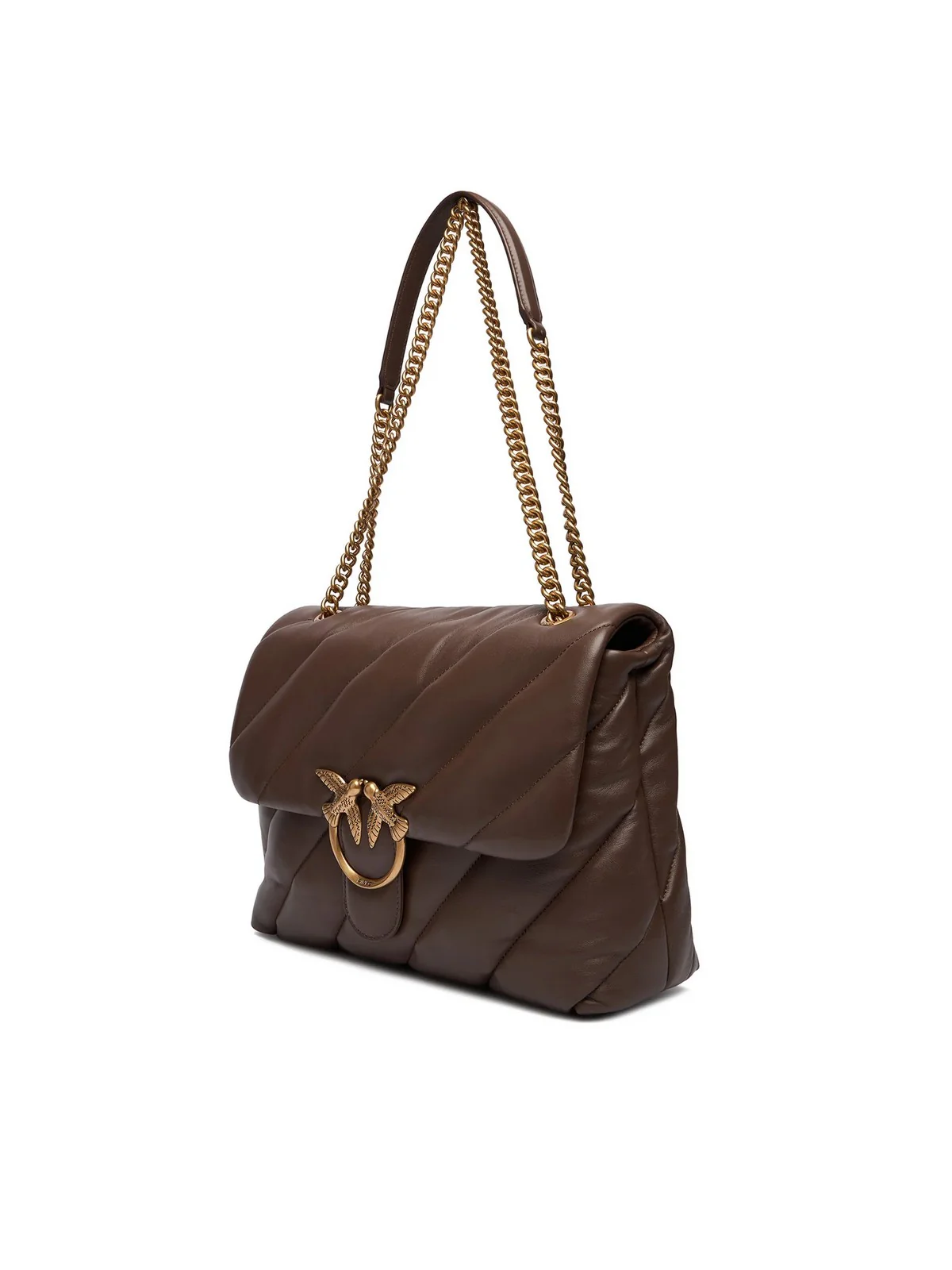 PINKO Borsa Donna Love Puff Big Cl Sheep Nappa 100037-A0F2 L74Q MARRONE CASTANO - Image 6