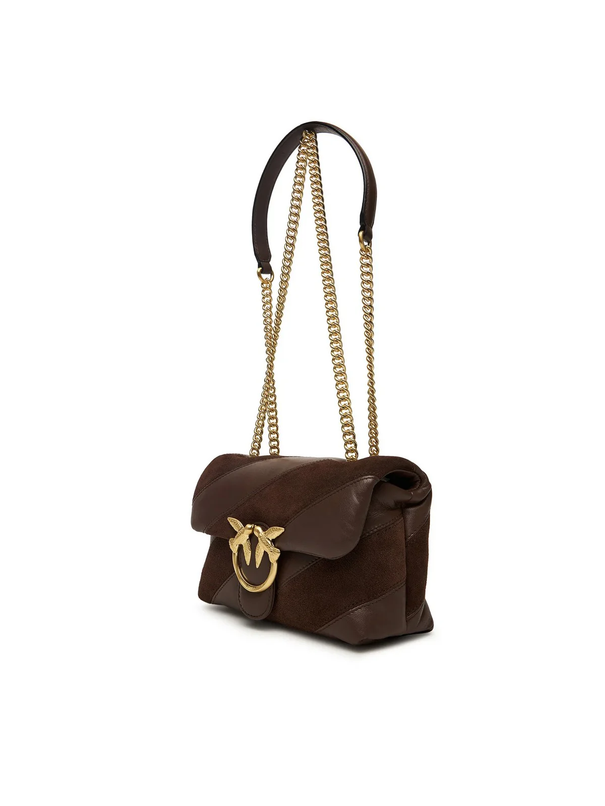 PINKO Borsa Donna LOVE PUFF MINI CL 100039-A2JY L74V MARRONE CASTANO MATT GOLD - Image 7