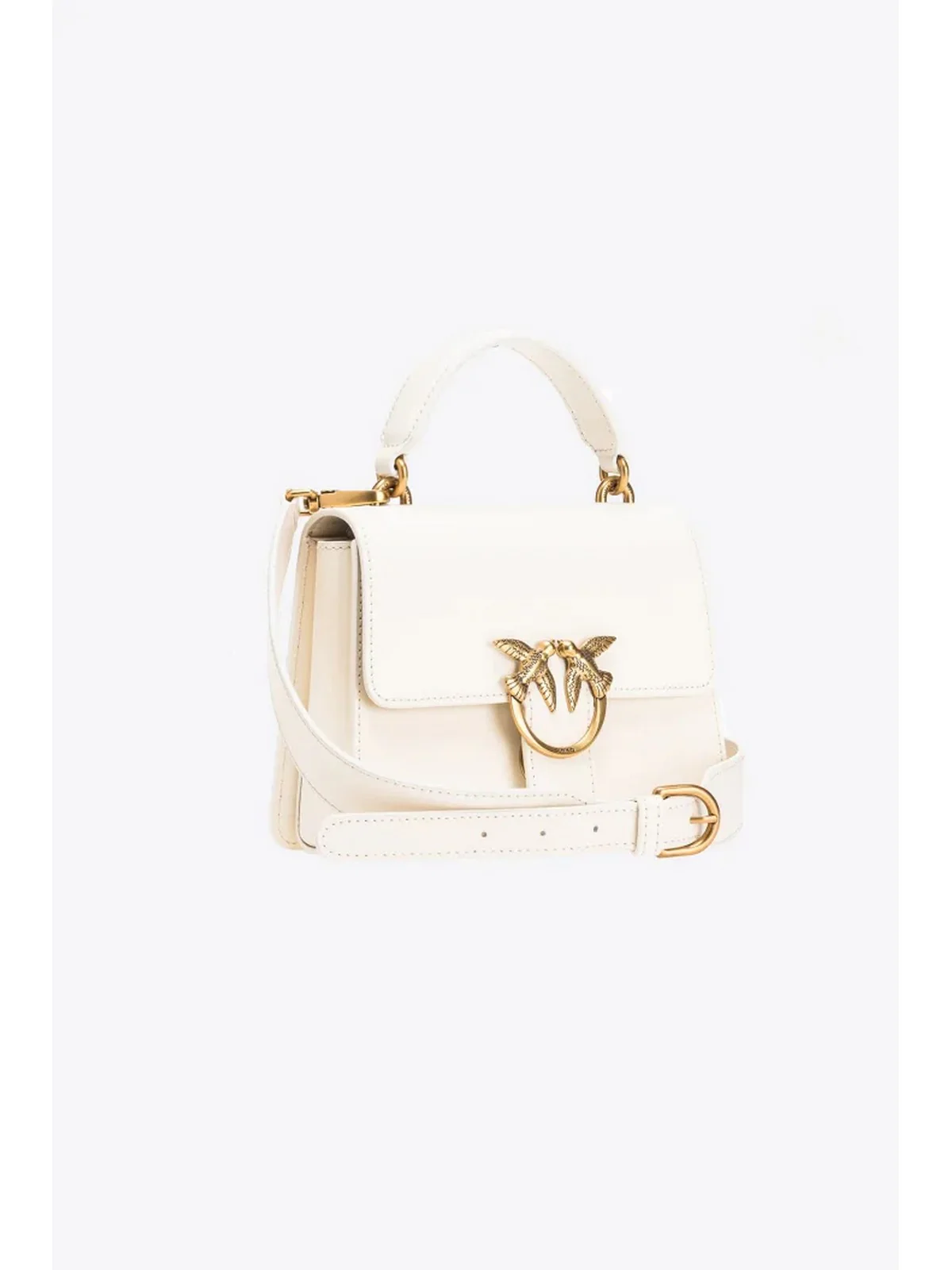 PINKO Borsa Donna Love top handle 100071-A0F1 Z14Q Bianco - Image 5