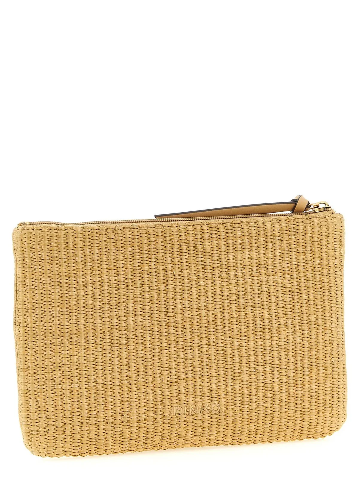 PINKO Borsa Donna POCHETTE RAFIA 106763-A39Y C24Q RAFIA/NERO-ANTIQUE GOLD - Image 2