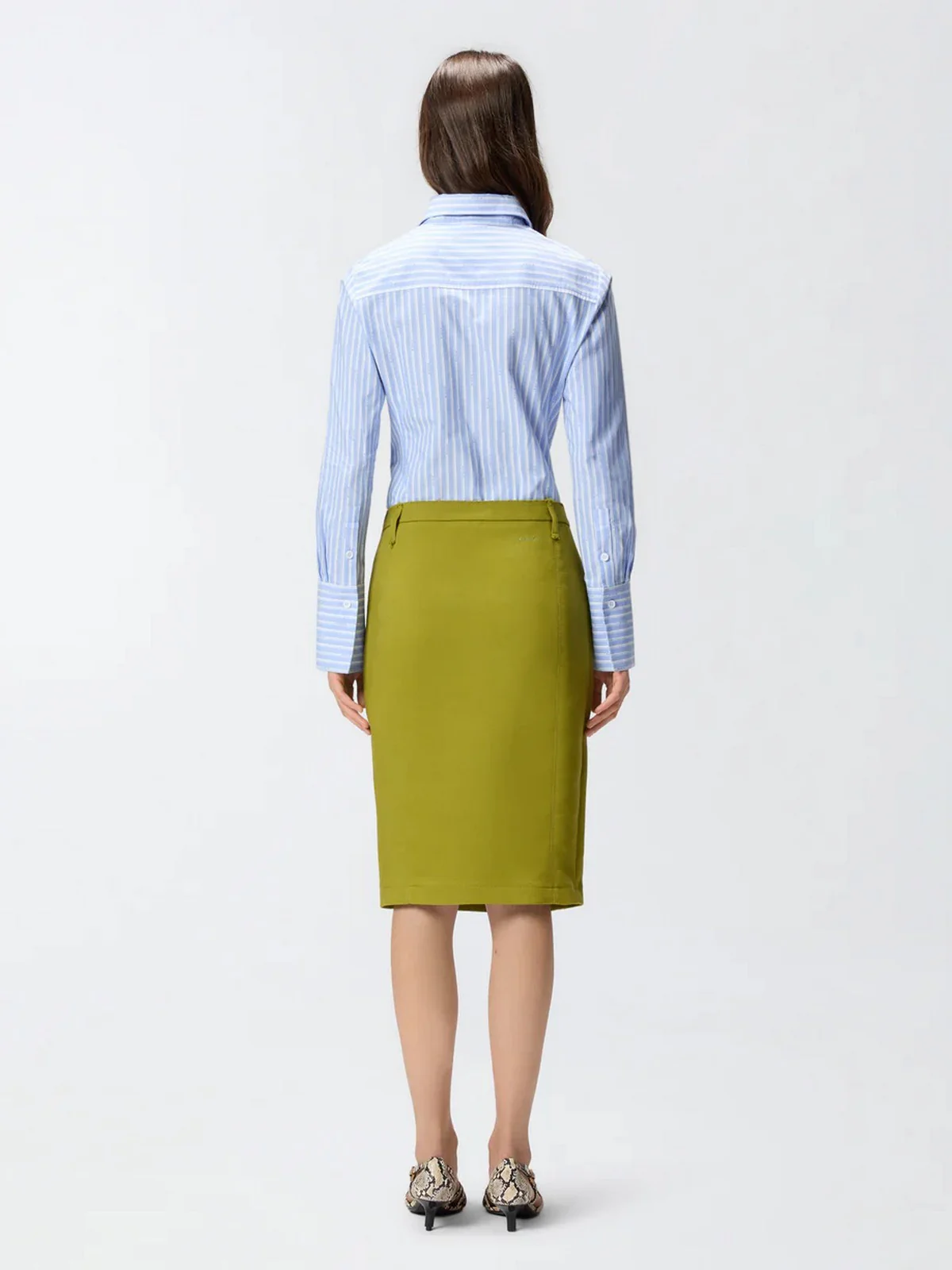 PINKO Camicia Donna CATHLEEN CAMICIA 106481-A36J EZB AZZURRO/BIANCO - Image 4