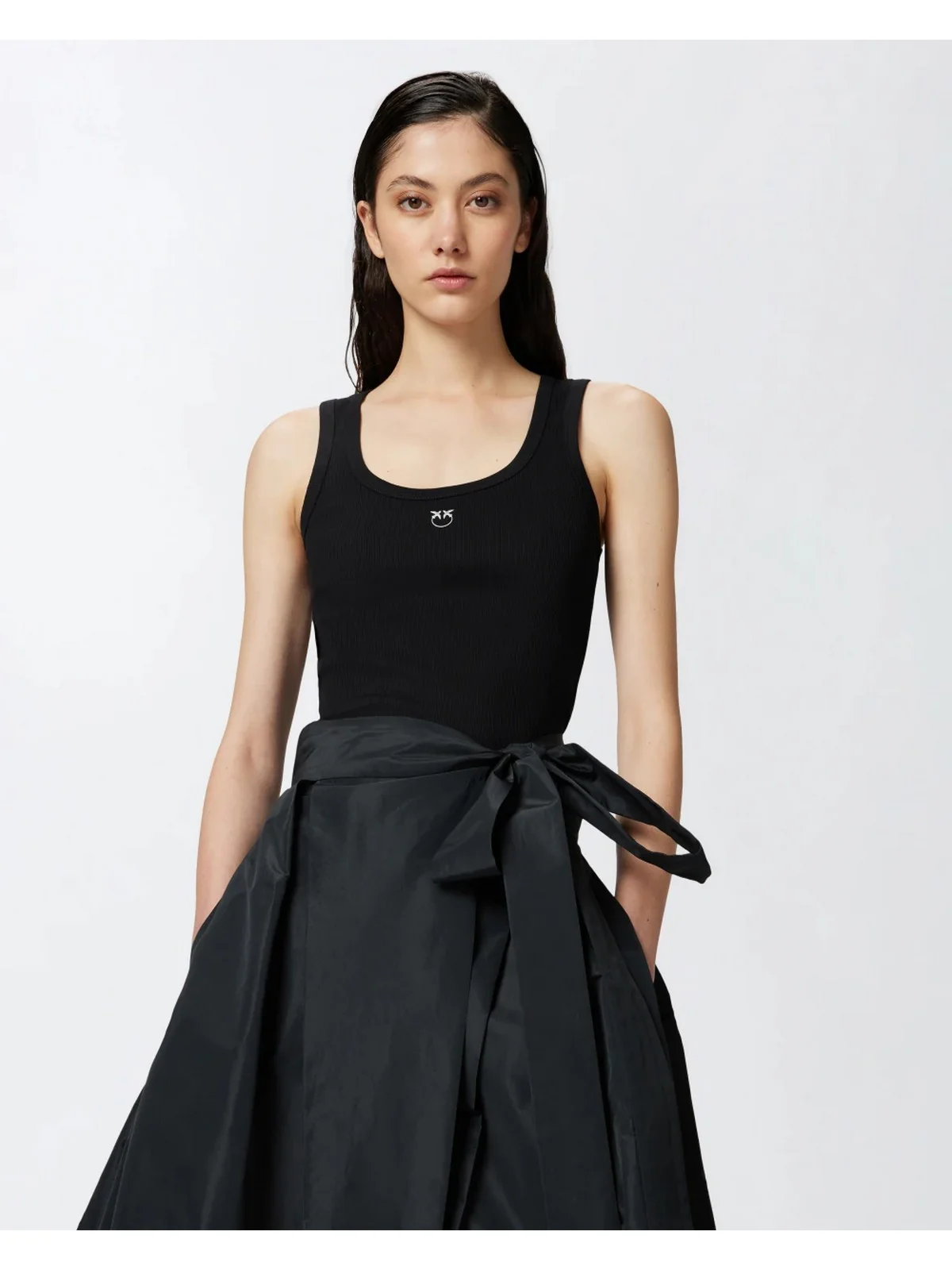 PINKO Canotta Donna CALCOLATORE CANOTTIERA COSTINA 100807-A2C1 Z99 Nero - Image 3
