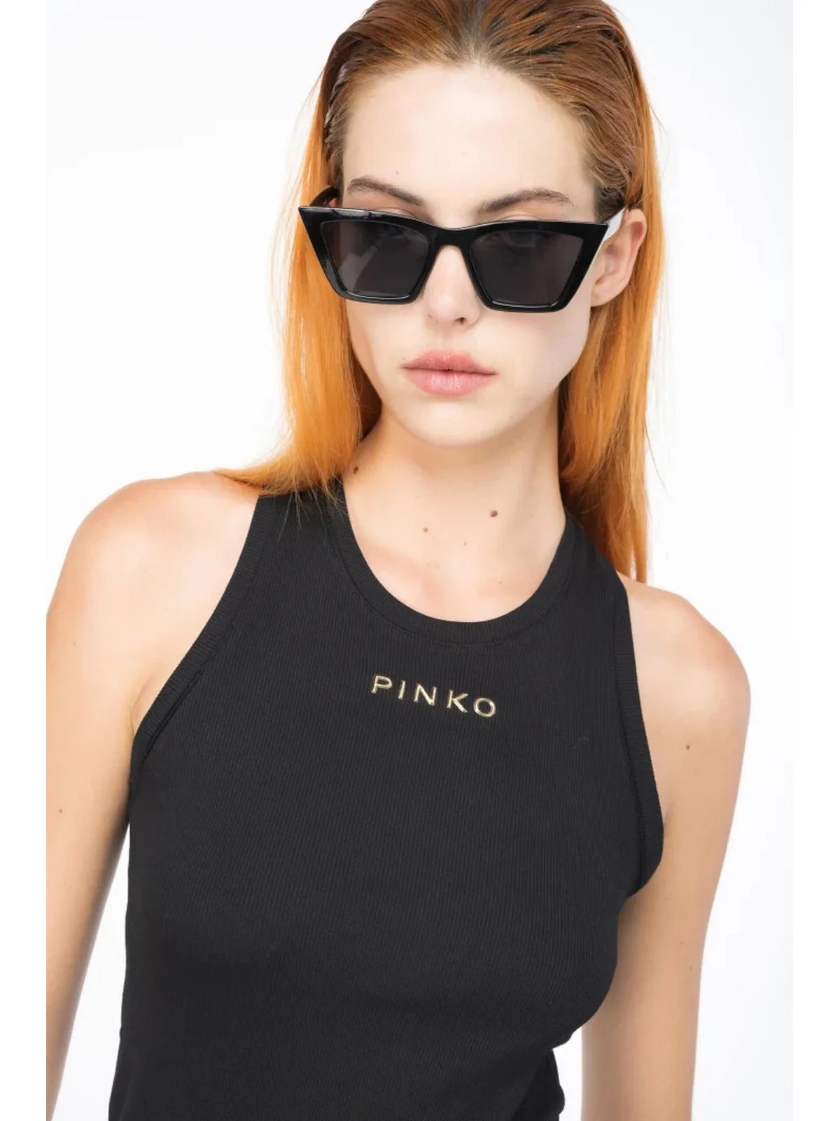 PINKO Canotta Donna Distinto 100822-A15E Z99 Nero - Image 4