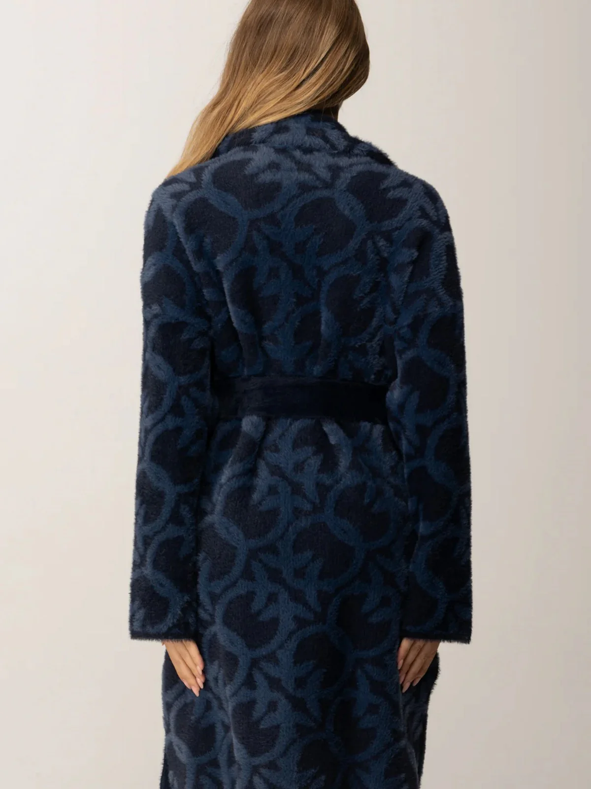 PINKO Cappotto Donna ZANTE CAPPOTTO 105415-A2WY GG1 BLU/BLU SCURO - Image 5