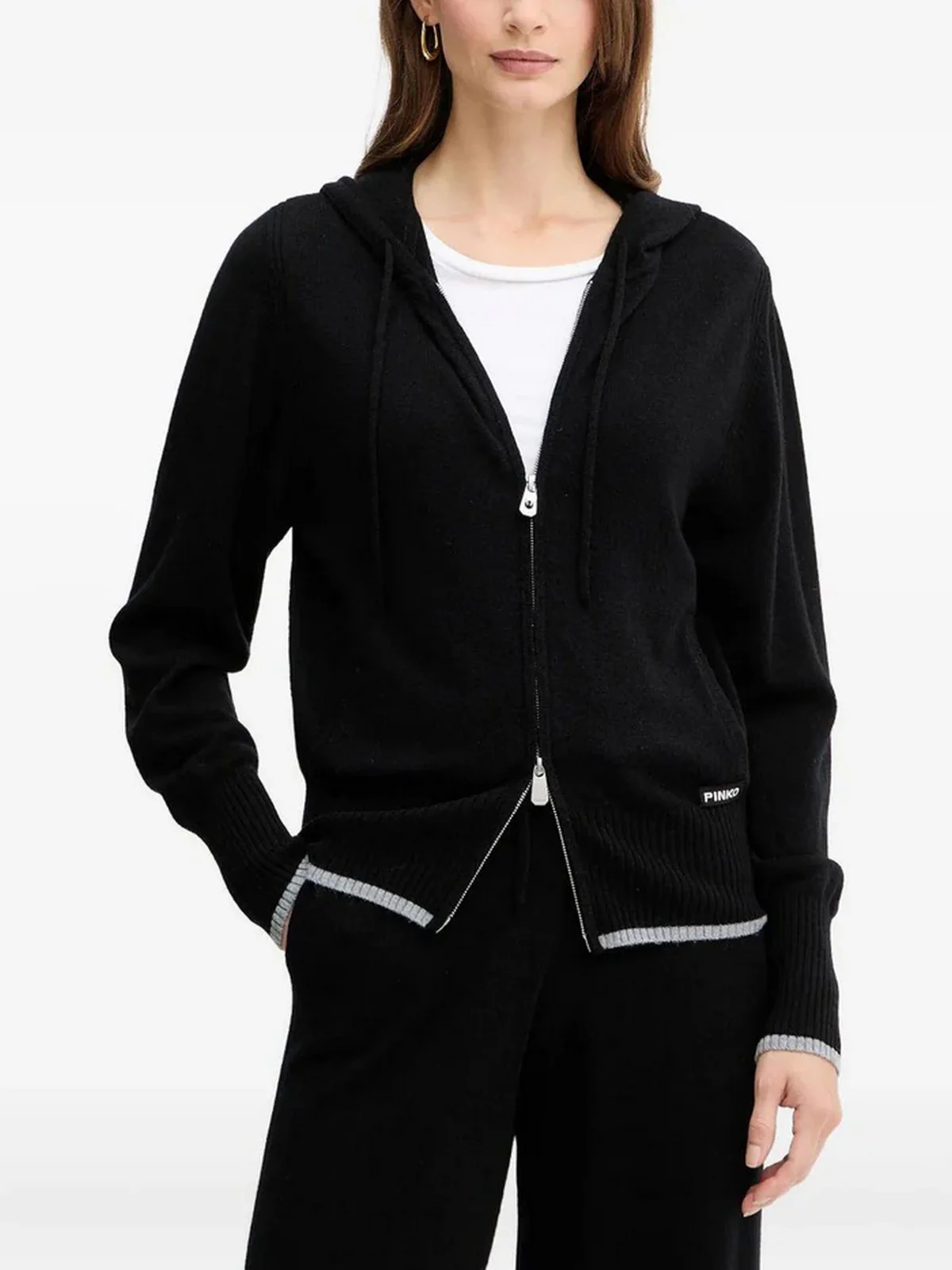 PINKO Cardigan Donna SULLAWESI CARDIGAN 105491-A2Q9 Z99 NERO LIMOUSINE - Image 2