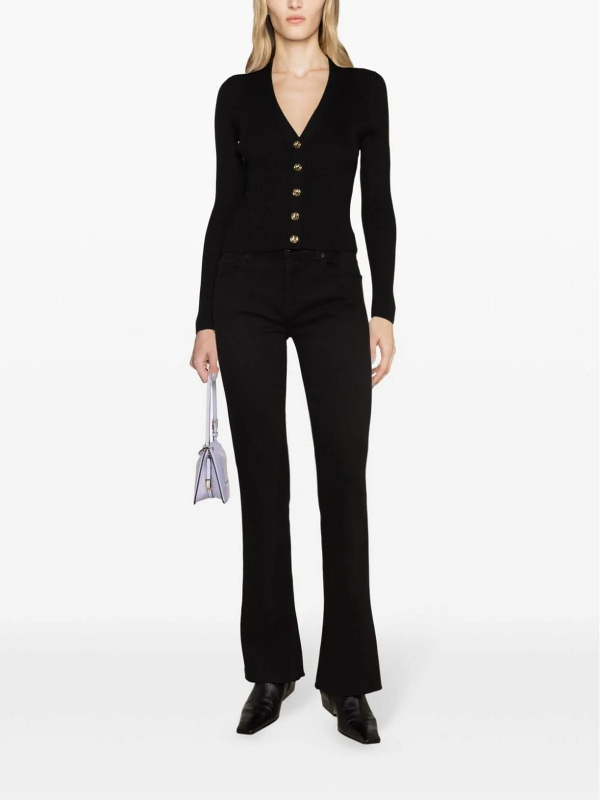 PINKO Cardigan Donna Tilacino 102018-A1KW Z99 Nero - Image 2