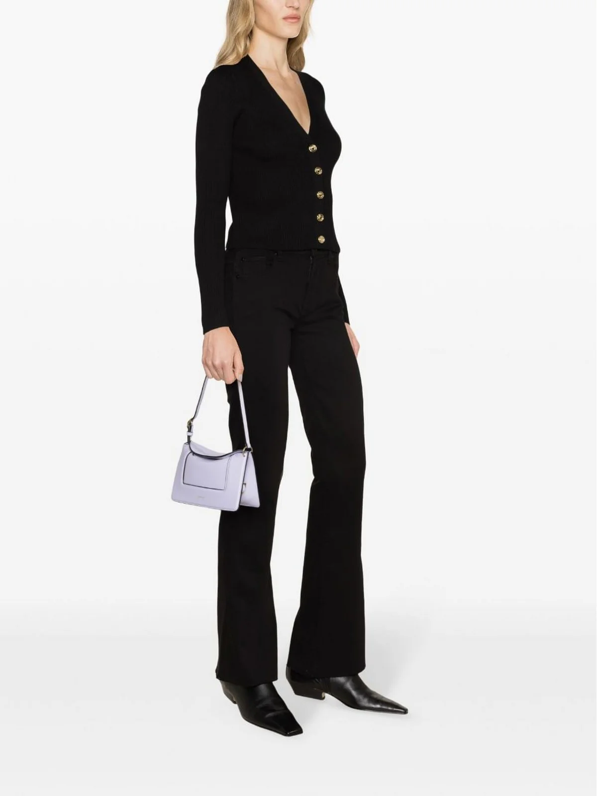 PINKO Cardigan Donna Tilacino 102018-A1KW Z99 Nero - Image 3