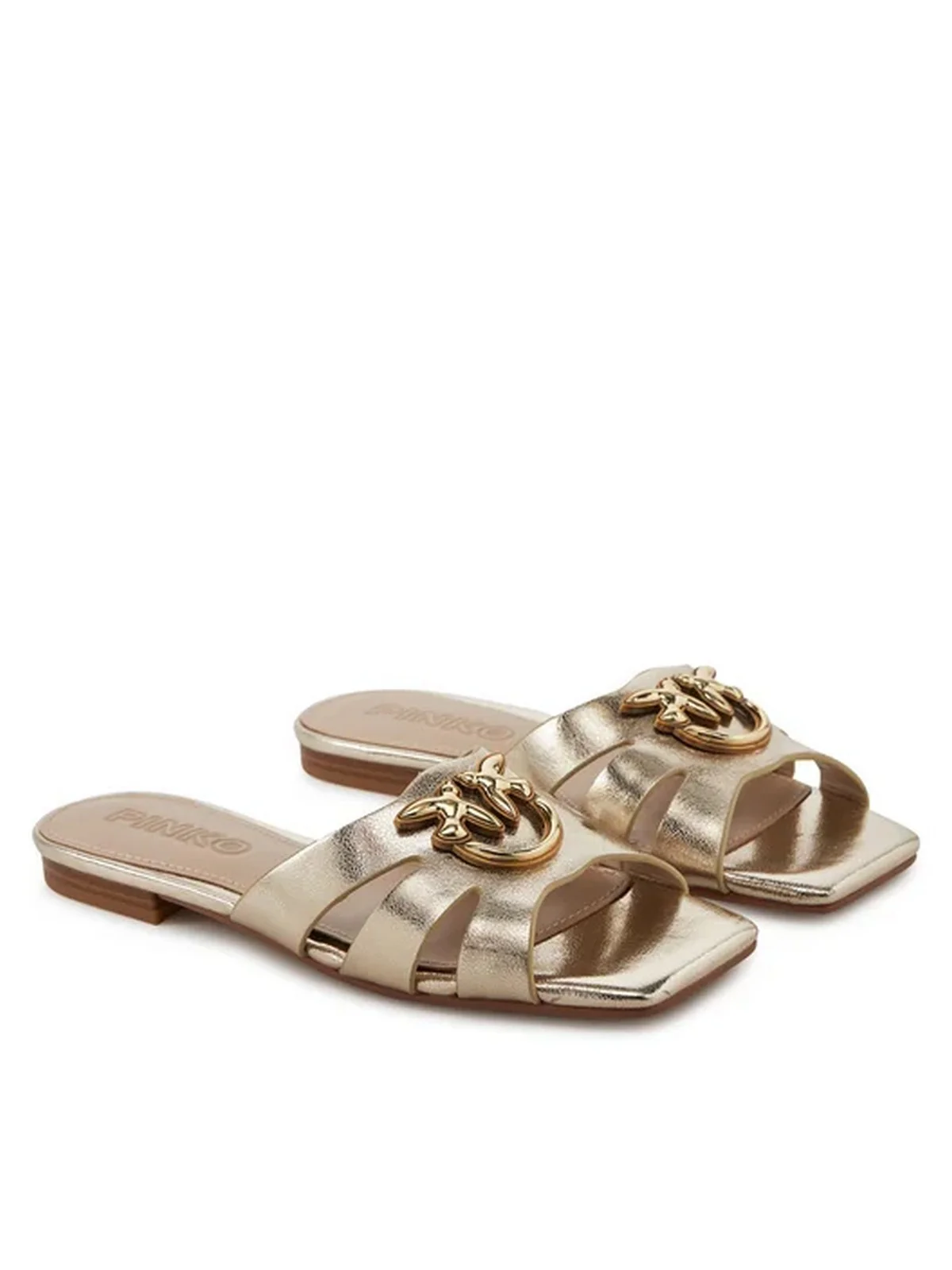 PINKO Ciabatta Donna MARLI 09 SD0313P049 Z22 Oro - Image 2
