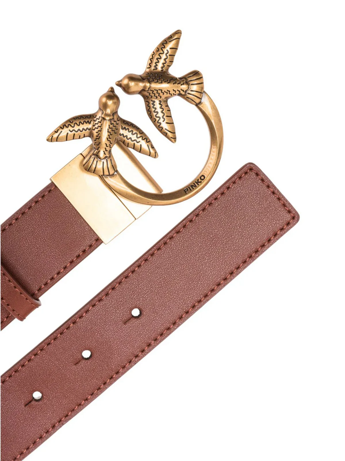 PINKO Cintura Donna Love Berry H3 Belt Vit.Seta Mo 100125-A1Z6 LZ9Q Nero - Image 5