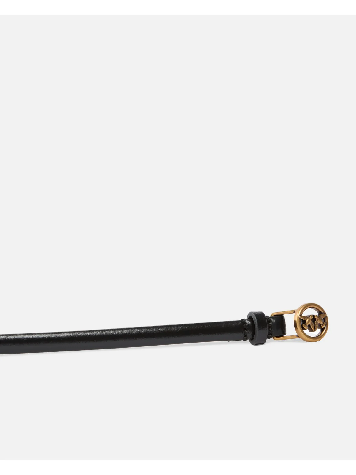 PINKO Cintura Donna THIN BELT H1 105481-A2QP Z99Q NERO-ANTIQUE GOLD - Image 2