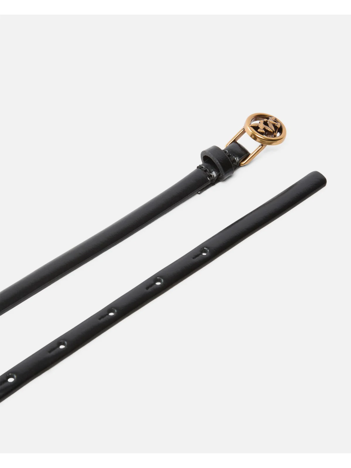 PINKO Cintura Donna THIN BELT H1 105481-A2QP Z99Q NERO-ANTIQUE GOLD - Image 4