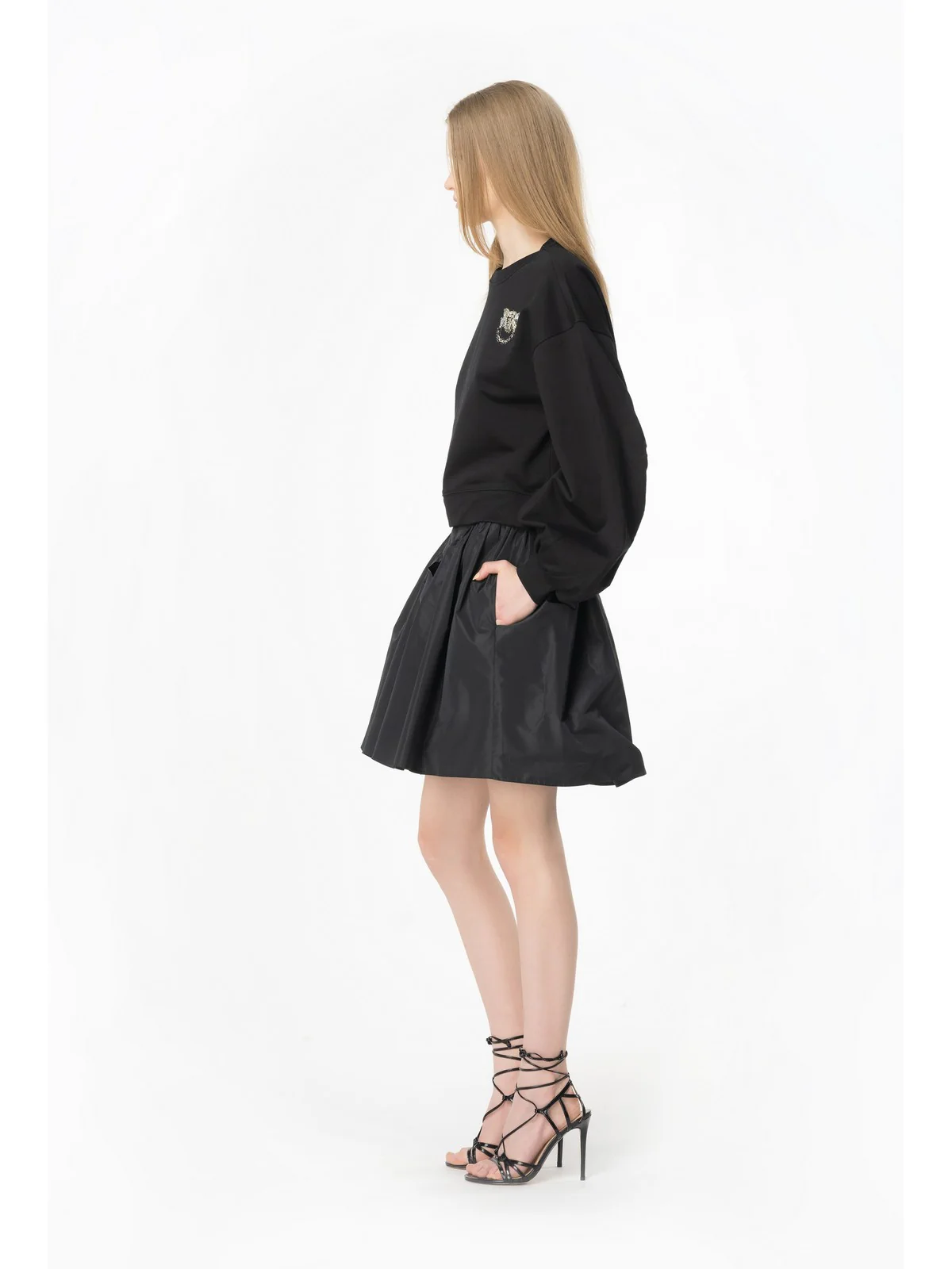 PINKO Felpa Donna Ceresole 102827-A1R8 Z99 Nero - Image 4
