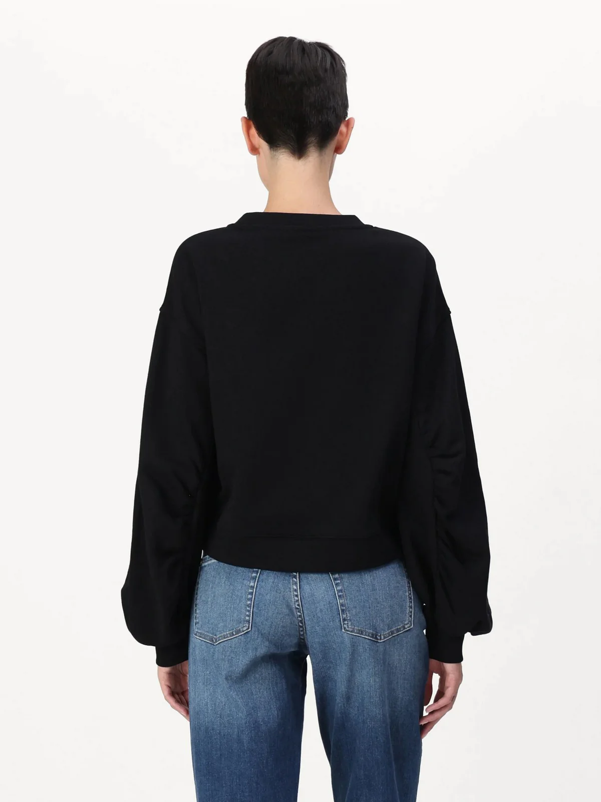 PINKO Felpa Donna Ceresole Maglia Felpa Logo Bir 102827-A24F Z99 Nero - Image 4