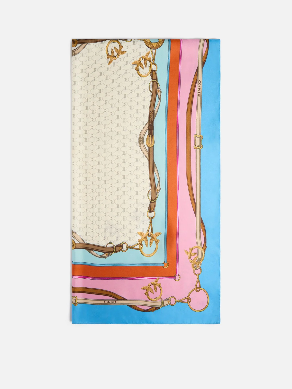 PINKO Foulard Donna LIMBO FOULARD TWILL STAMPA CIN 106656-A39N EN0 MULT.AZZURRO/ROSA - Image 2
