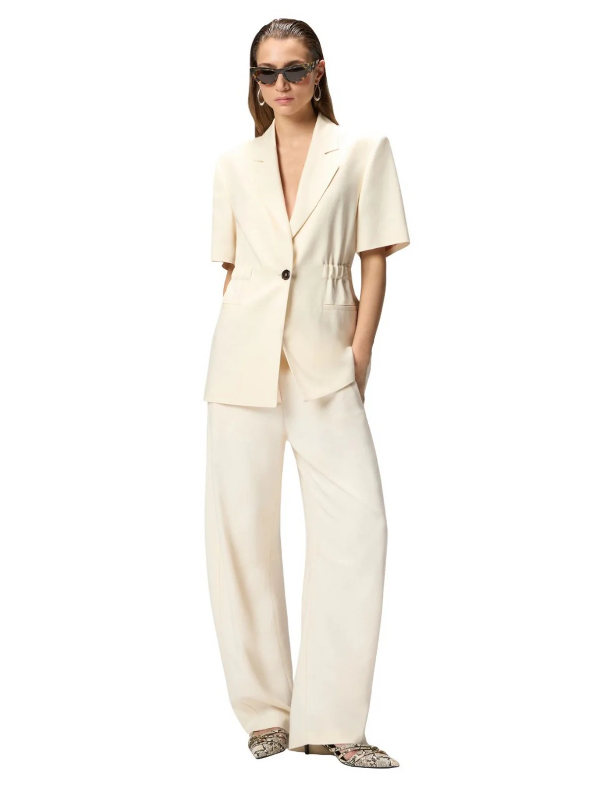 PINKO Giacca Donna ASSAGO GIACCA FRISOTTINO 106912-A2W6 C00 BIANCO CIGNO - Image 3