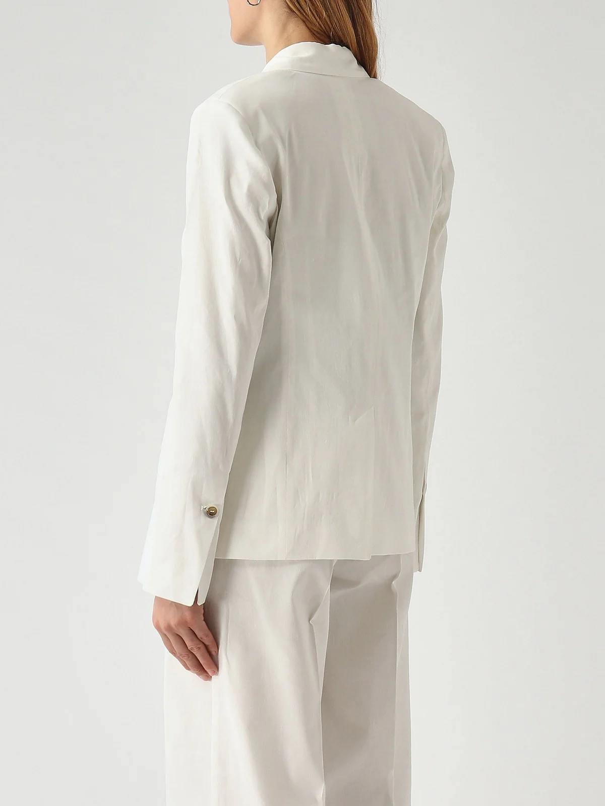 PINKO Giacca Donna FREDA GIACCA LINO STRETCH 106597-A34I Z05 BIANCO-BIANCANEVE - Image 4