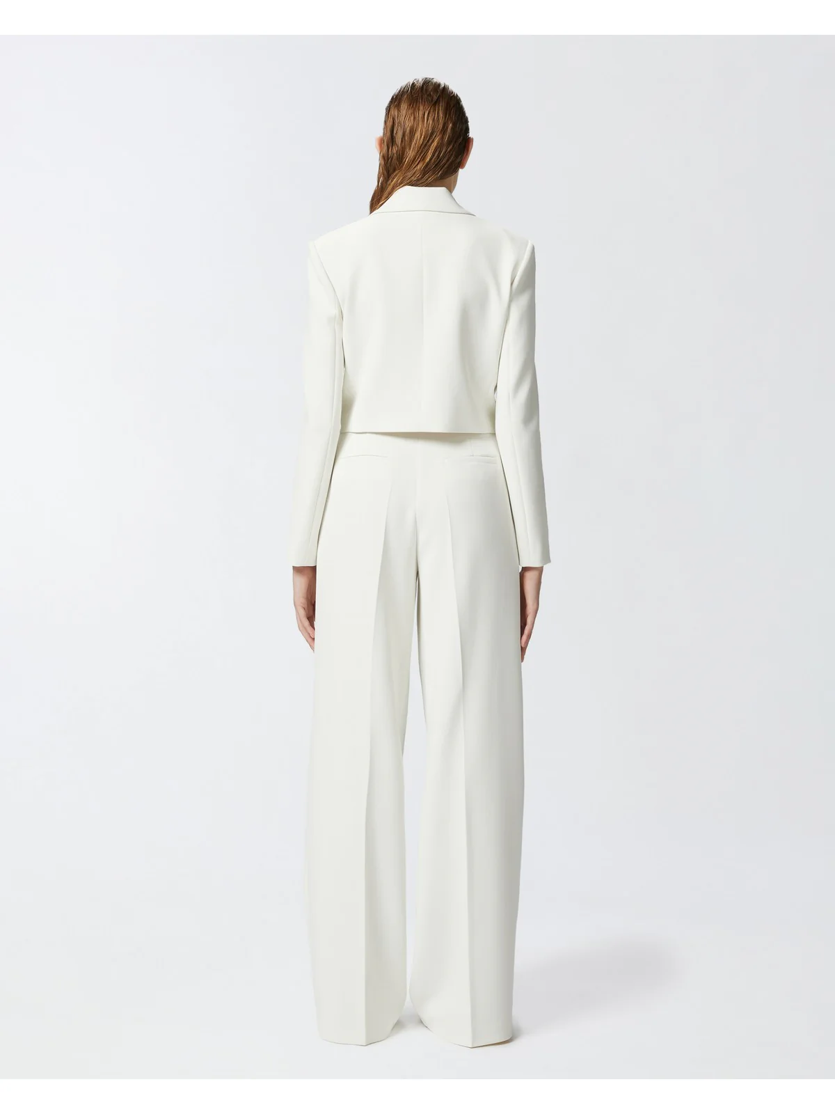 PINKO Giacca Donna Frejus Giacca Crepe Stretch Co 104067-A20A Z10 Bianco - Image 5