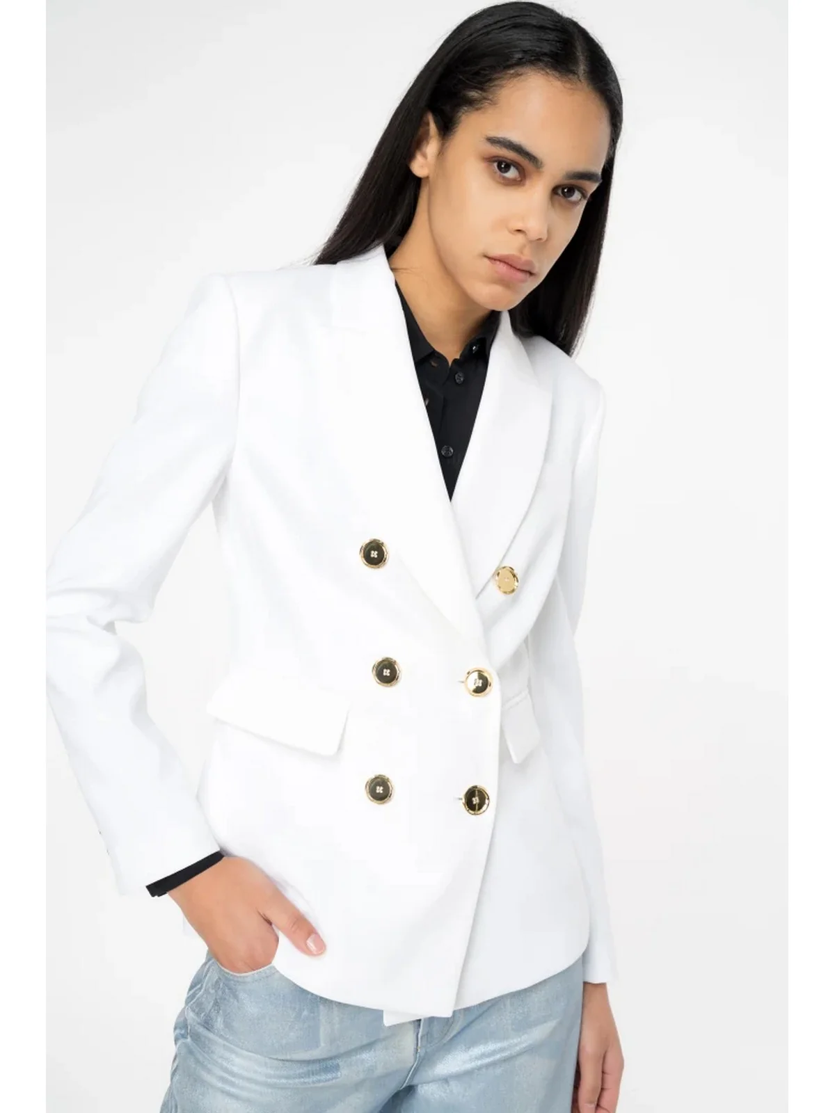 PINKO Giacca Donna Granato 102859-A14I Z15 Bianco - Image 3