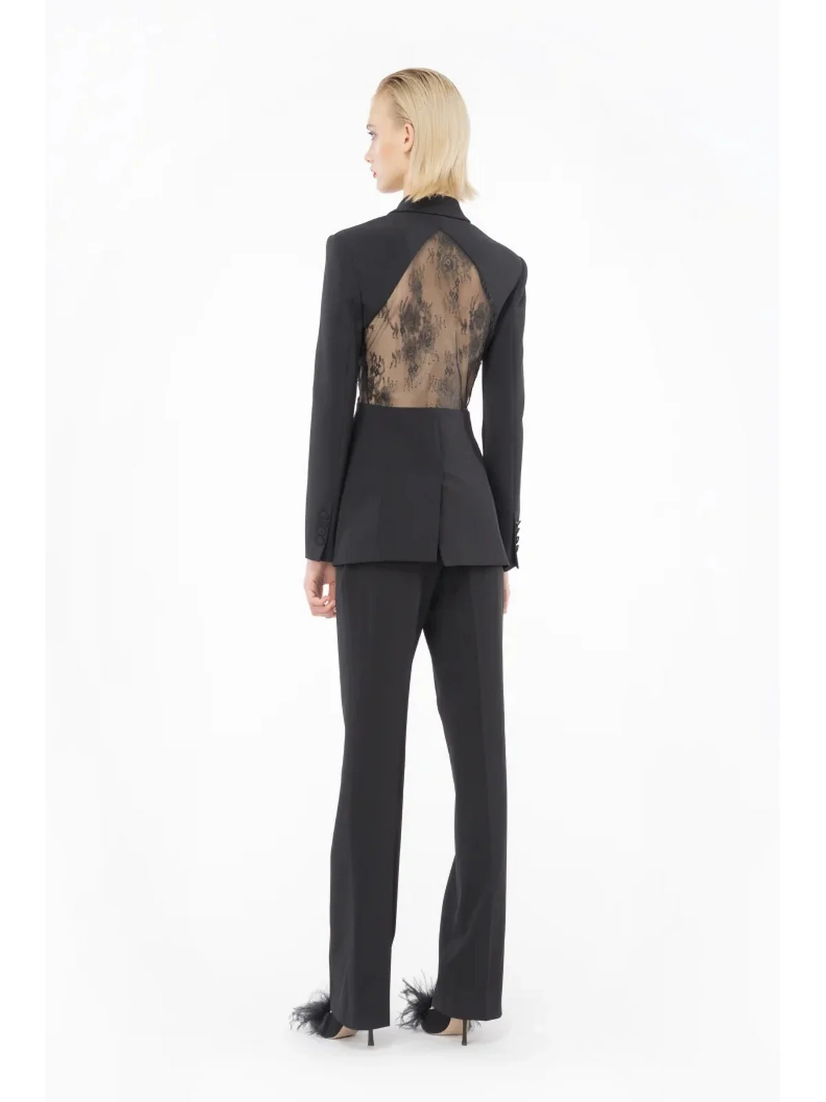 PINKO Giacca Donna Ninfeo 102849-A1JU Z99 Nero - Image 4