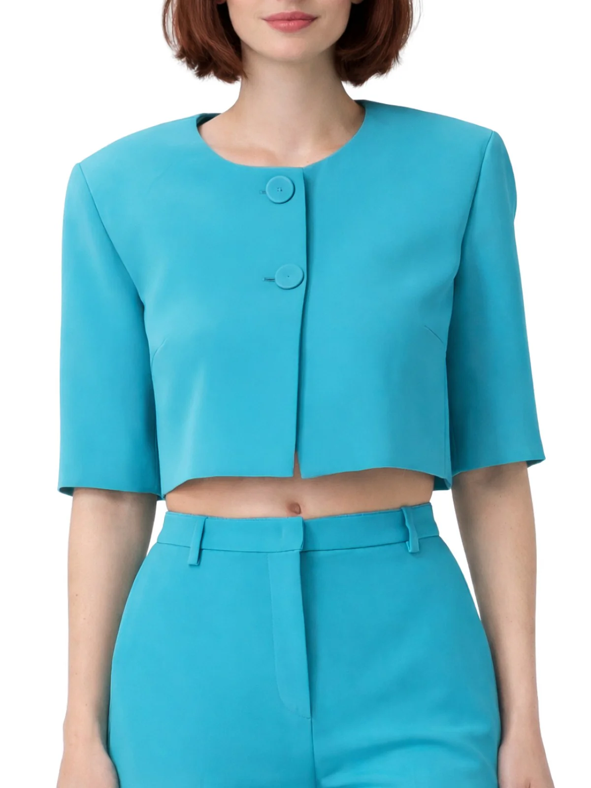 PINKO Giacca Donna PLATANO SPENCER CANVAS TECNICO 106608-A32Z V76 VERDE MATTONELLA - Image 2