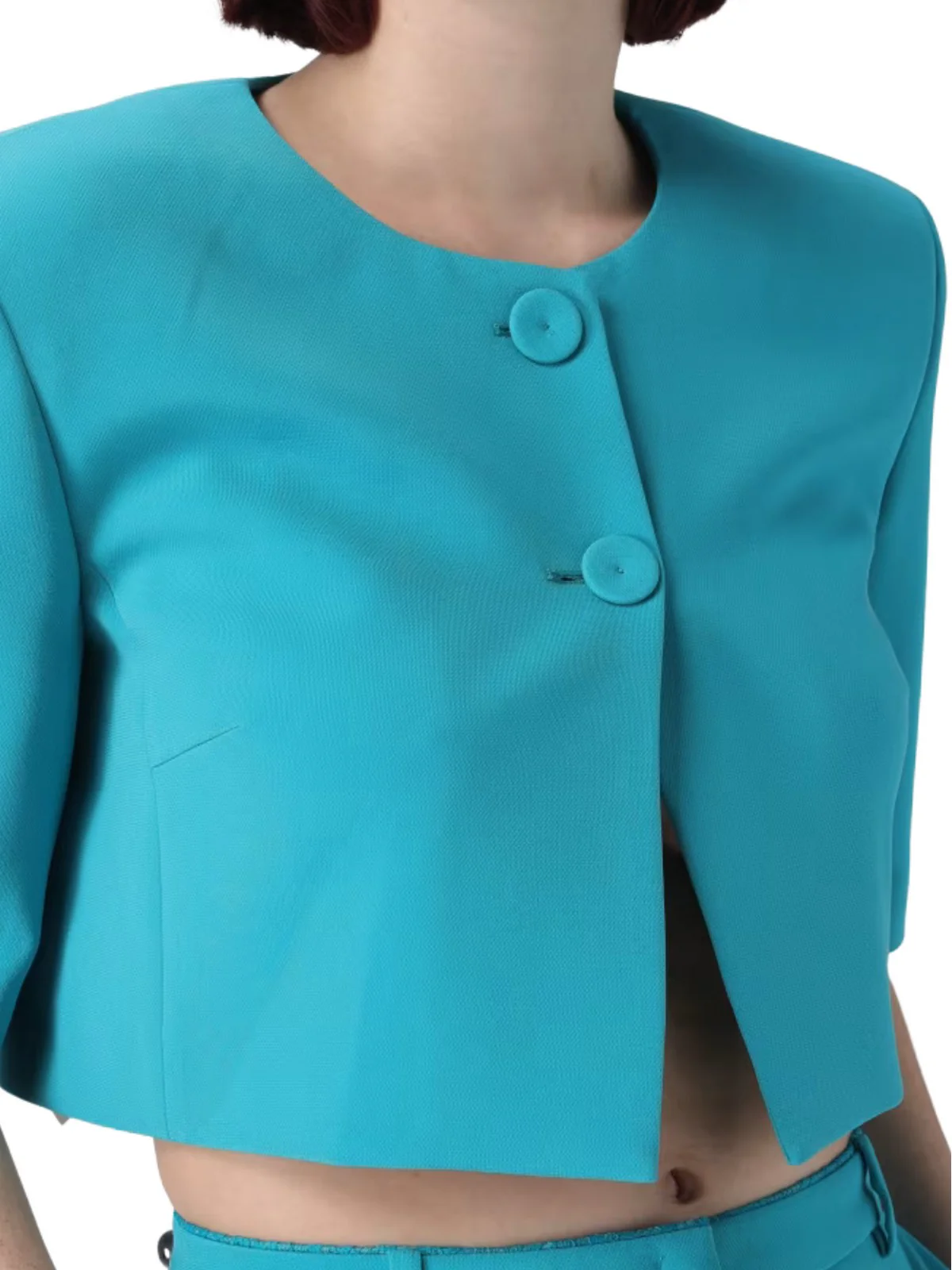 PINKO Giacca Donna PLATANO SPENCER CANVAS TECNICO 106608-A32Z V76 VERDE MATTONELLA - Image 3