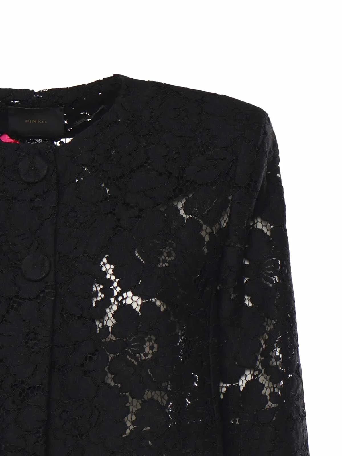 PINKO Giacca Donna PLATANO SPENCER PIZZO REBRODE 106552-A330 Z99 NERO LIMOUSINE - Image 3