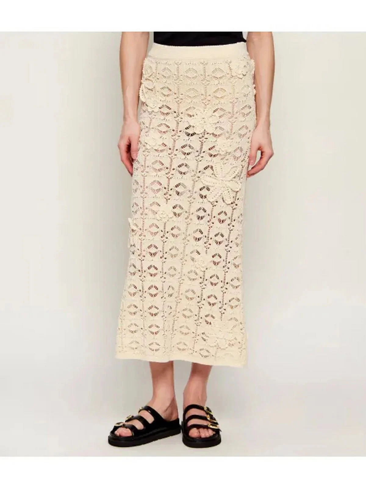 PINKO Gonna Donna ANTHEMIS GONNA 106861-A3B8 C10 GIALLO ALABASTRO - Image 3