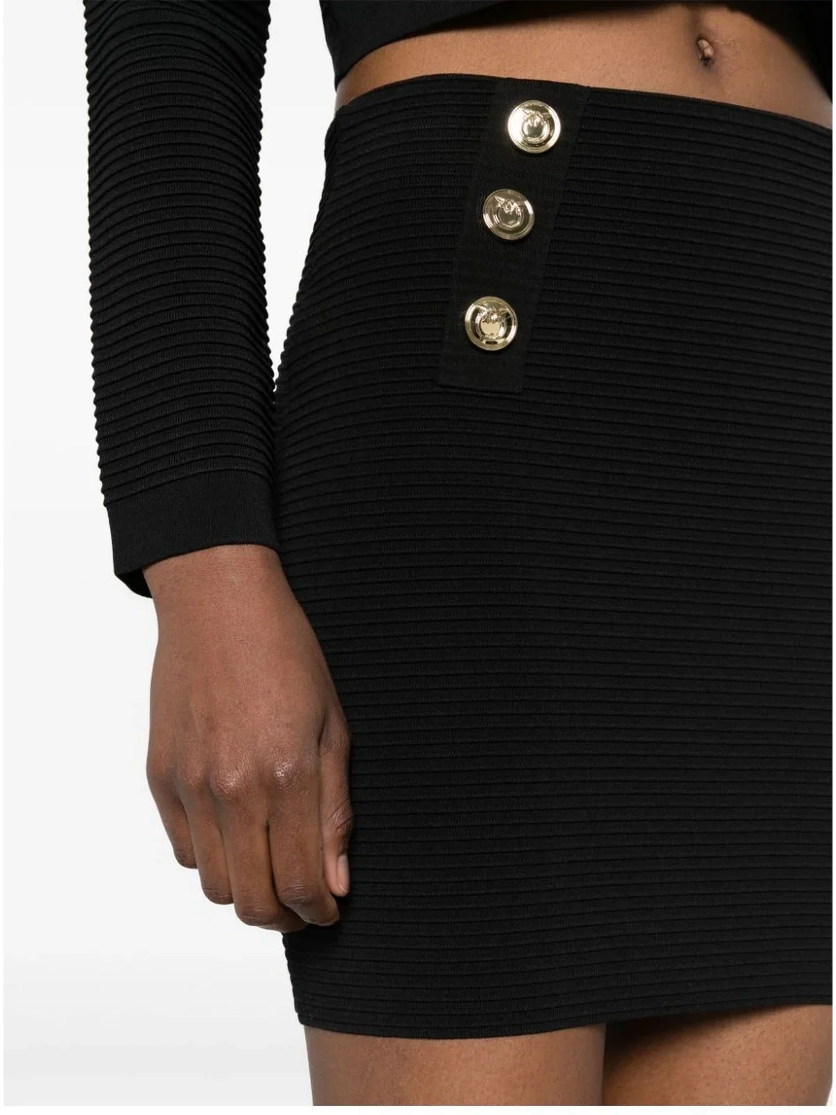 PINKO Gonna Donna Cipresso 102880-A1LK Z99 Nero - Image 4