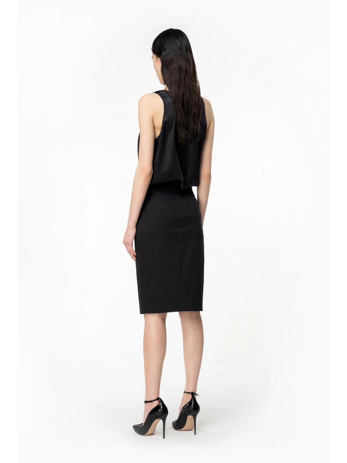 PINKO Gonna Donna Eurito 103081-A1L2 Z99 Nero - Image 4