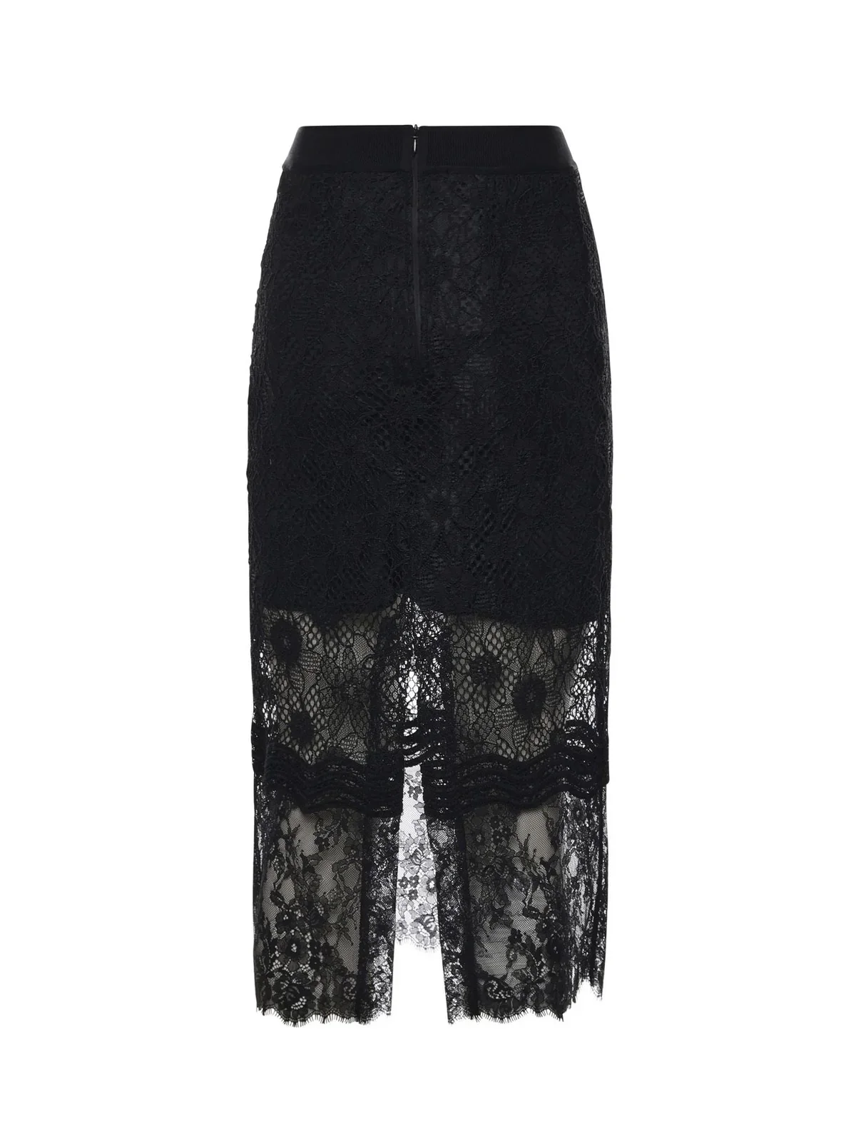 PINKO Gonna Donna HARMONIE GONNA PIZZO REBRODE 106664-A381 Z99 NERO LIMOUSINE - Image 2