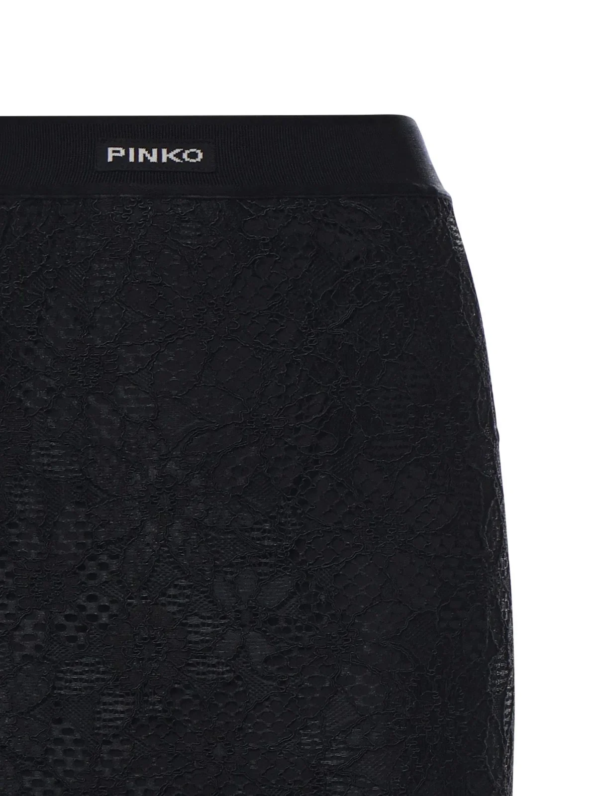 PINKO Gonna Donna HARMONIE GONNA PIZZO REBRODE 106664-A381 Z99 NERO LIMOUSINE - Image 3