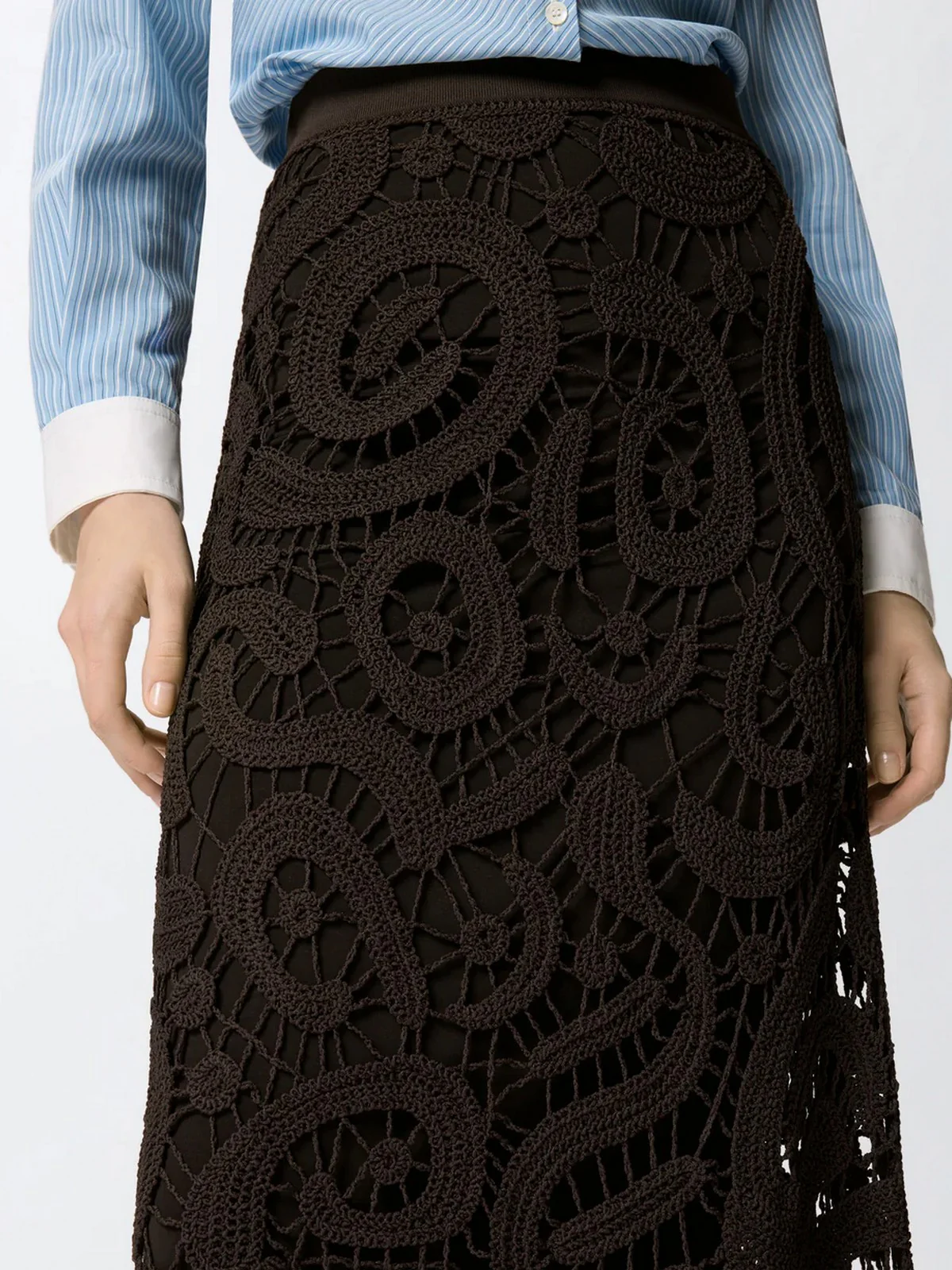 PINKO Gonna Donna MAESTRALE GONNA 106353-A354 M05 MARRONE JAVA - Image 5