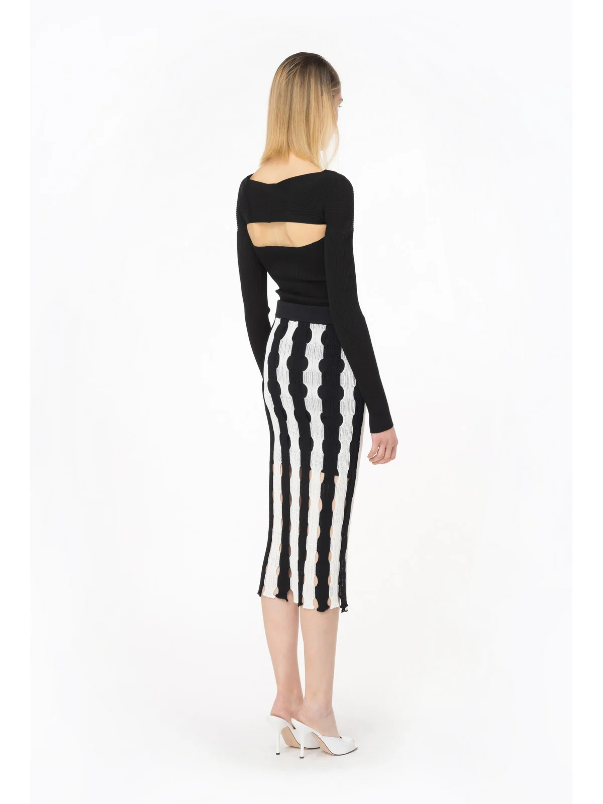 PINKO Gonna Donna Robots 103469-A1UN ZZ1 Bianco - Image 4