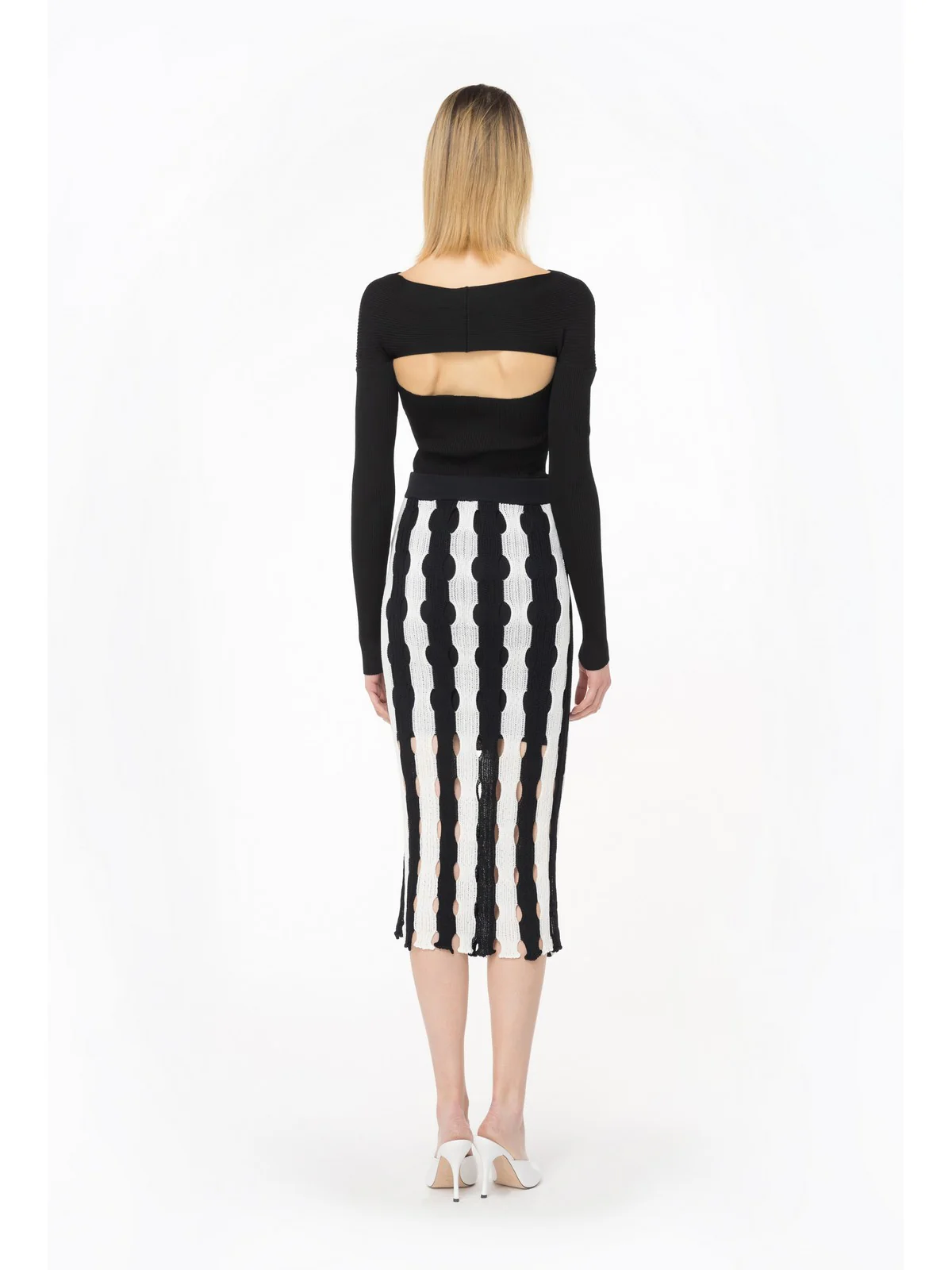 PINKO Gonna Donna Robots 103469-A1UN ZZ1 Bianco - Image 5