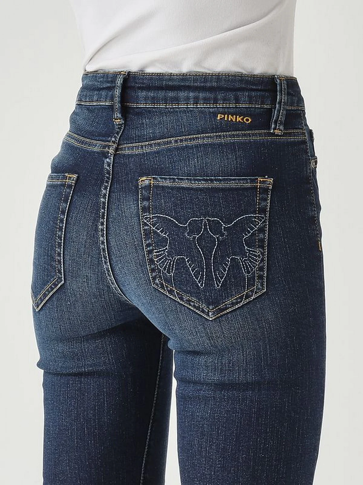 PINKO Jeans Donna BRITNEY BOOTCUT 103860-A2RX PJB LAVAGGIO SCURO - Image 5