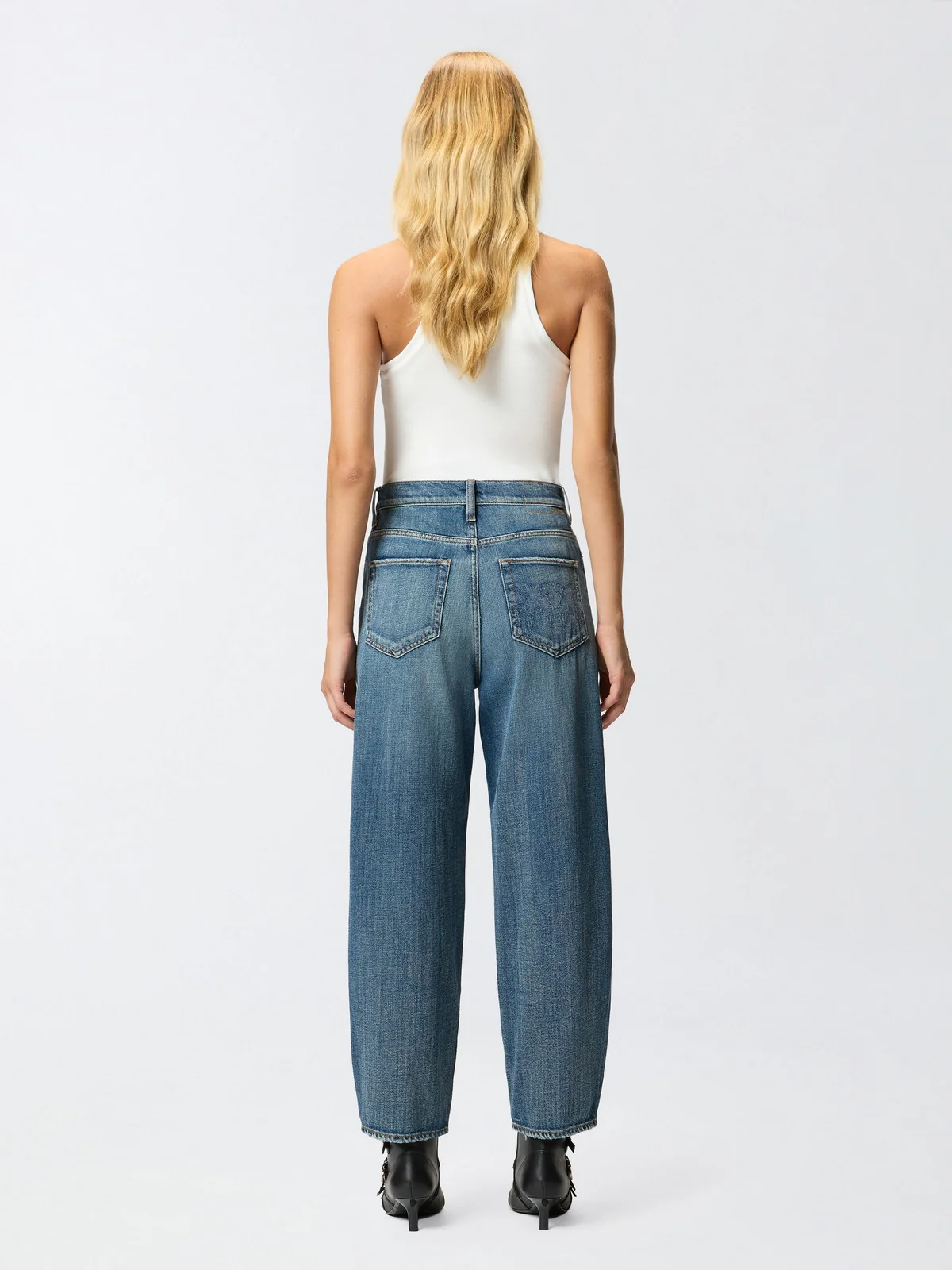 PINKO Jeans Donna ESTELLE EGG 103857-A2RQ PJC LAVAGGIO MEDIO SCURO - Image 5