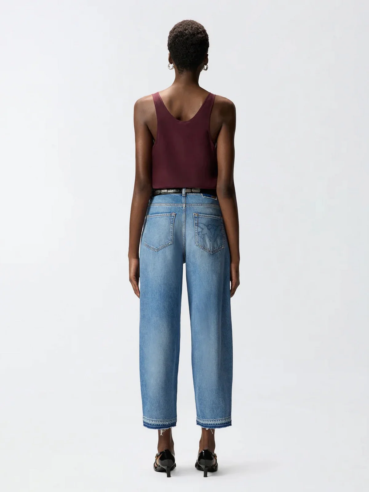 PINKO Jeans Donna ESTELLE EGG DIRTY 103857-A341 PJF LAVAGGIO VINTAGE - Image 4